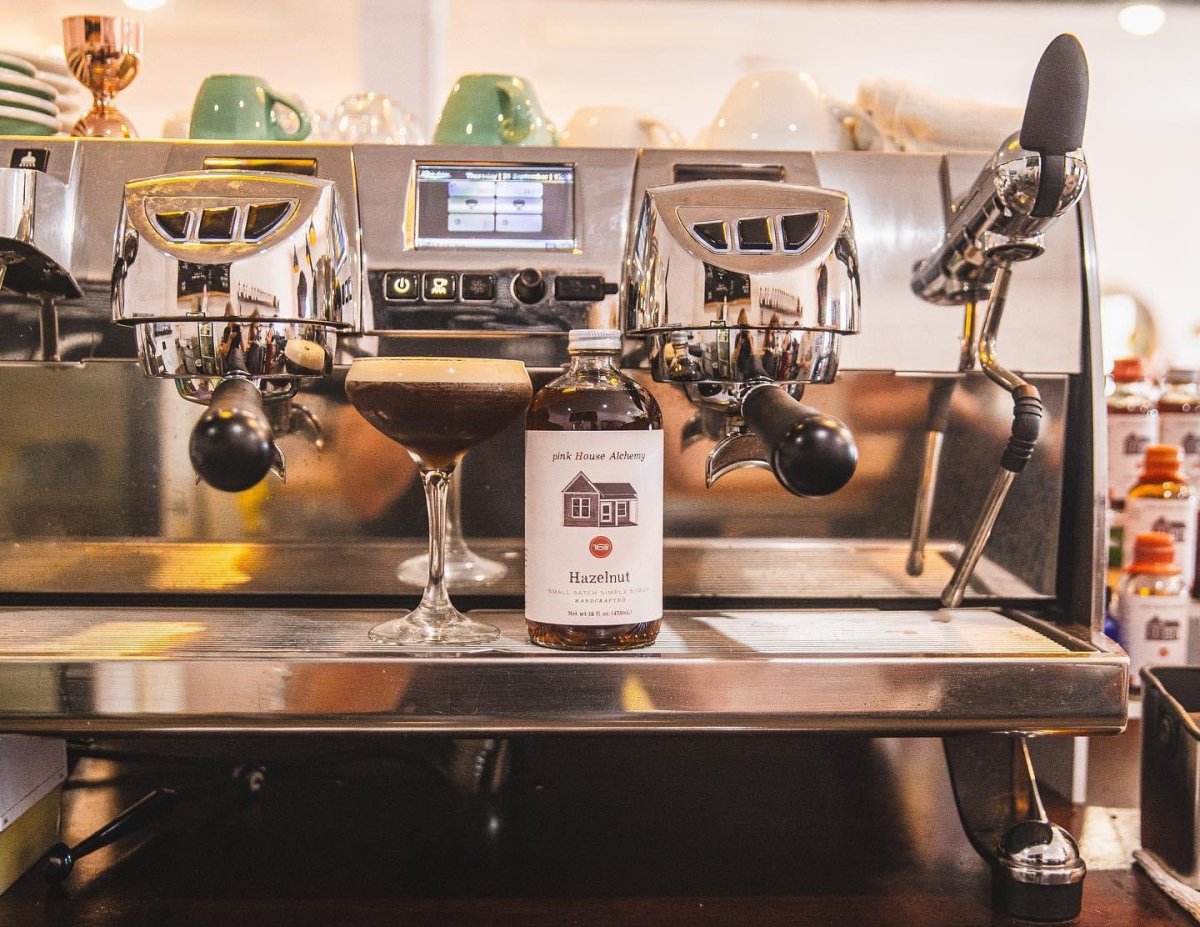 Hazelnut Simple Syrup by Pink House Alchemy