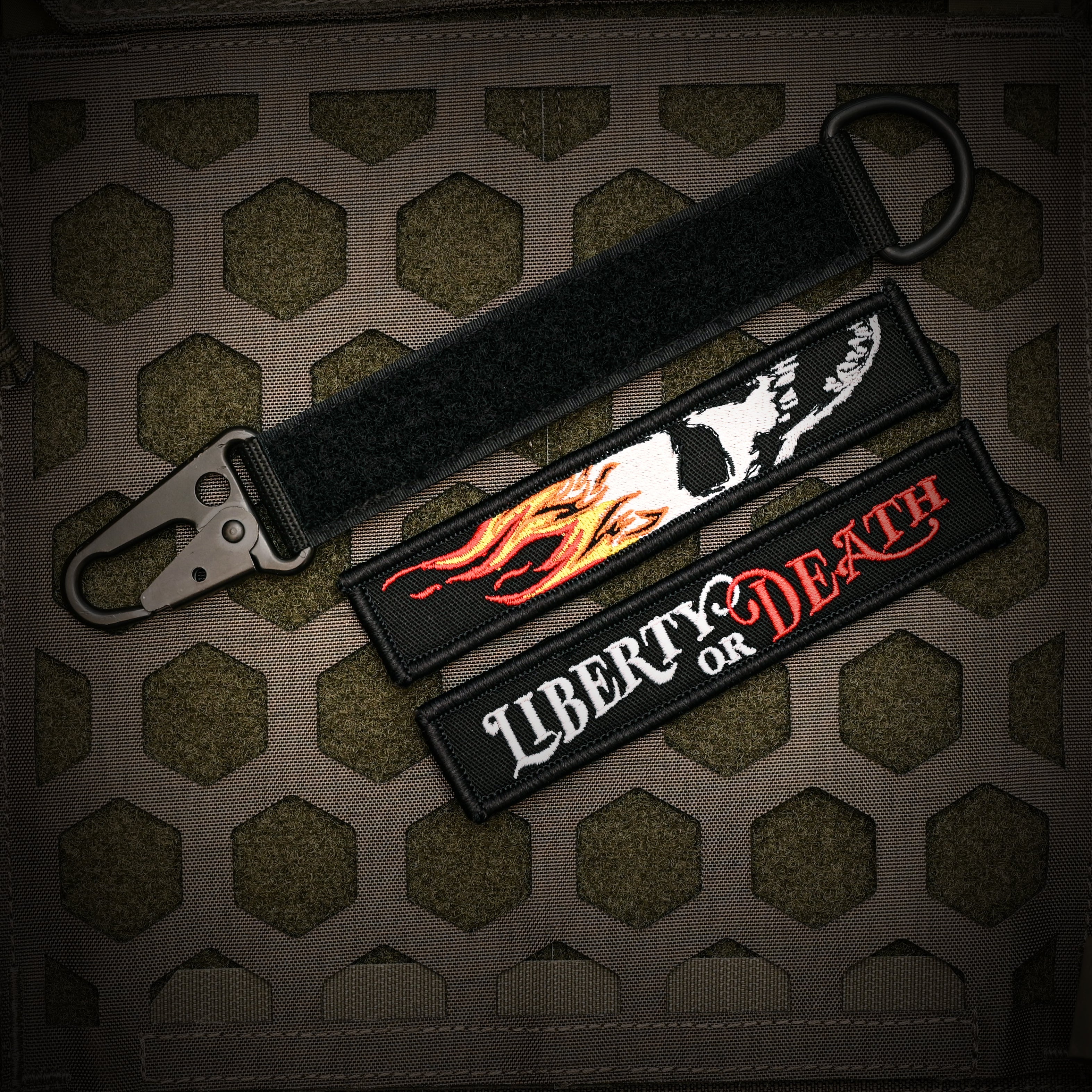 American Made Heavy Duty Tactical Keychain - Liberty or Death