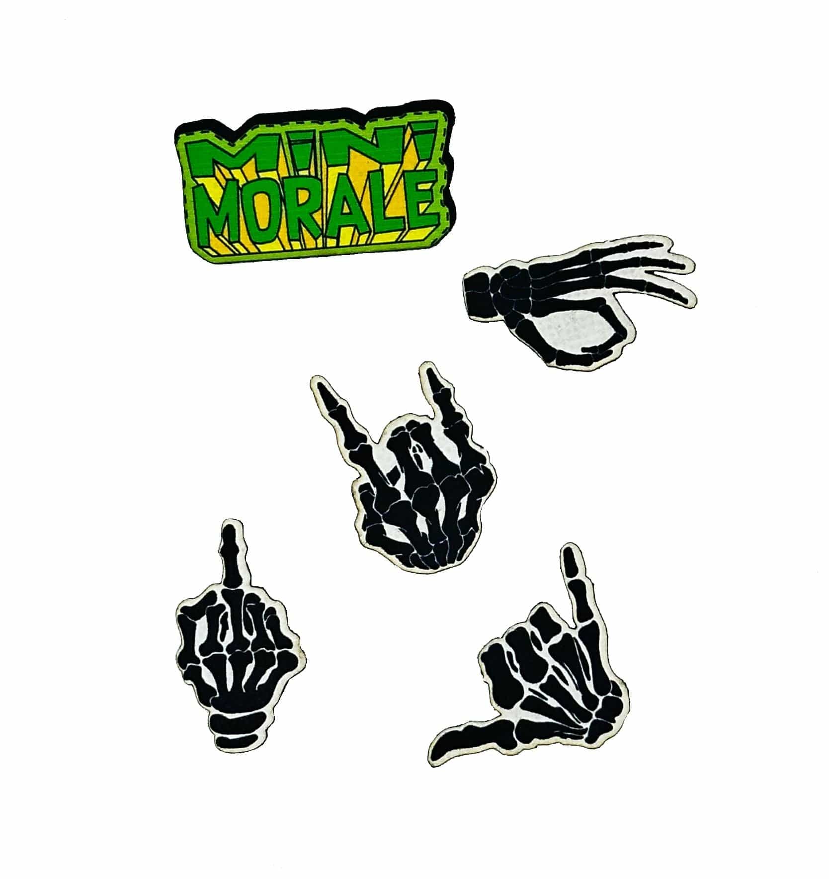 Mini Morale - Skeleton Hands Patch Pack 1