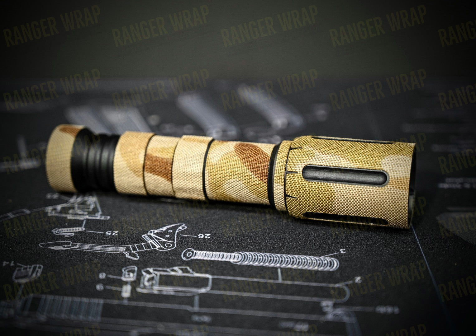 Modlite Light HEAD ONLY - Weapon Light Wrap in Cordura Fabric
