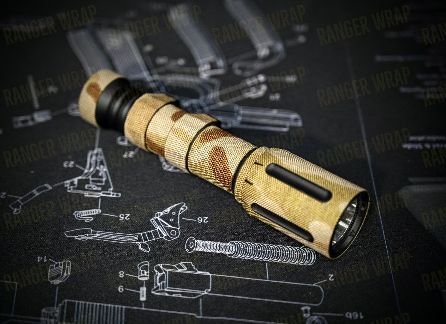 Modlite Light HEAD ONLY - Weapon Light Wrap in Cordura Fabric