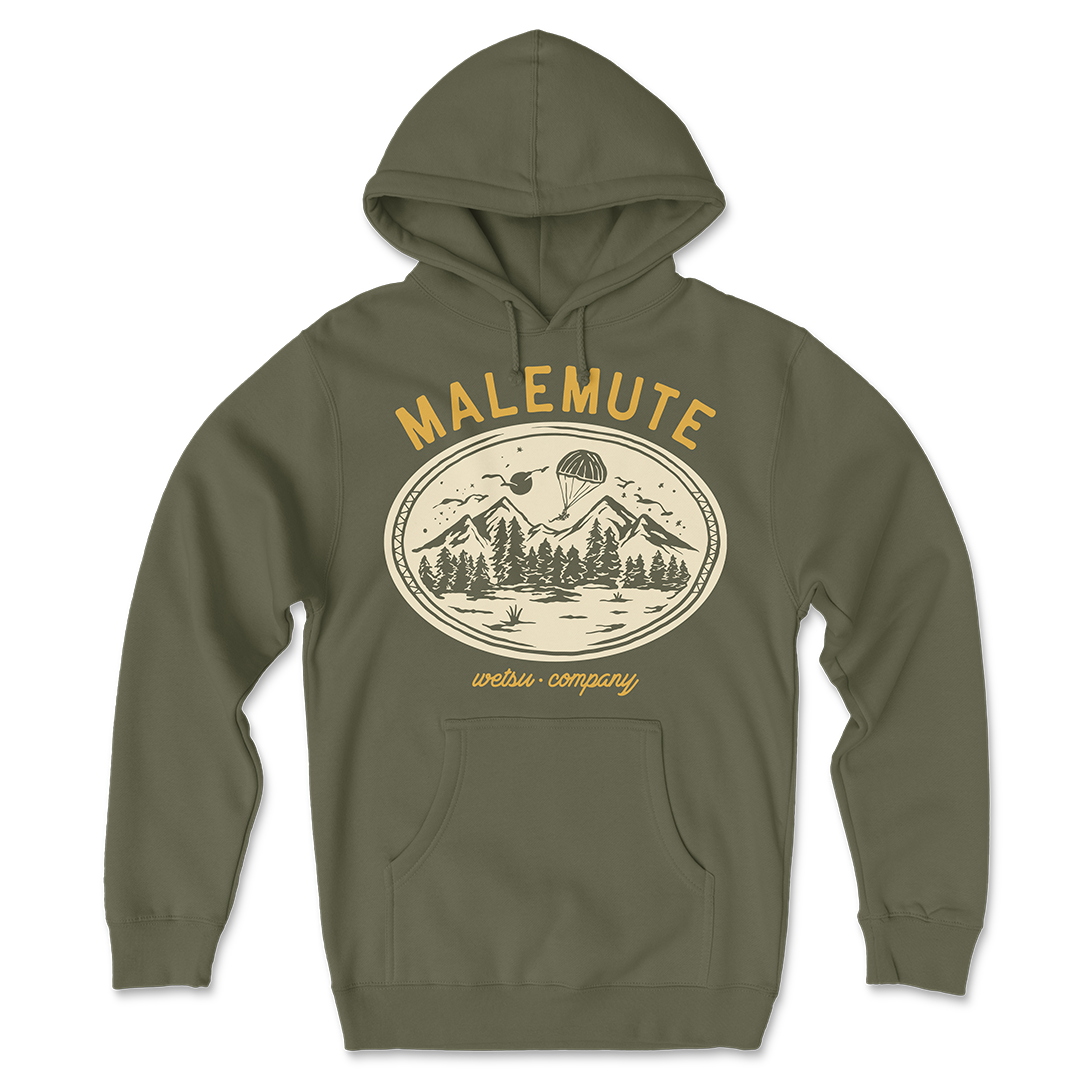 Malemute Drop Zone Midnight Grey Hoodie