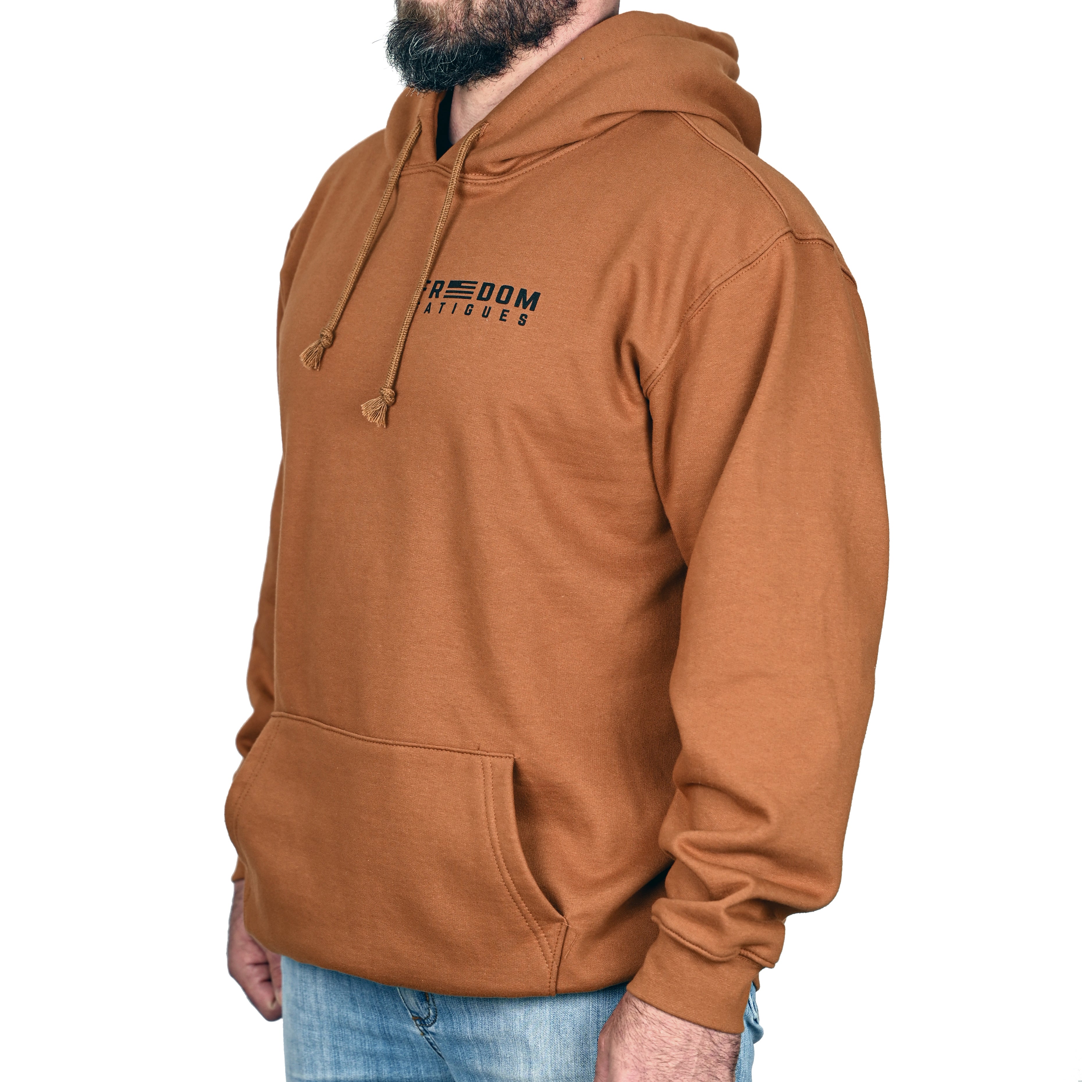 Men's Heavyweight Oversized American Flag Patriotic Hoodie