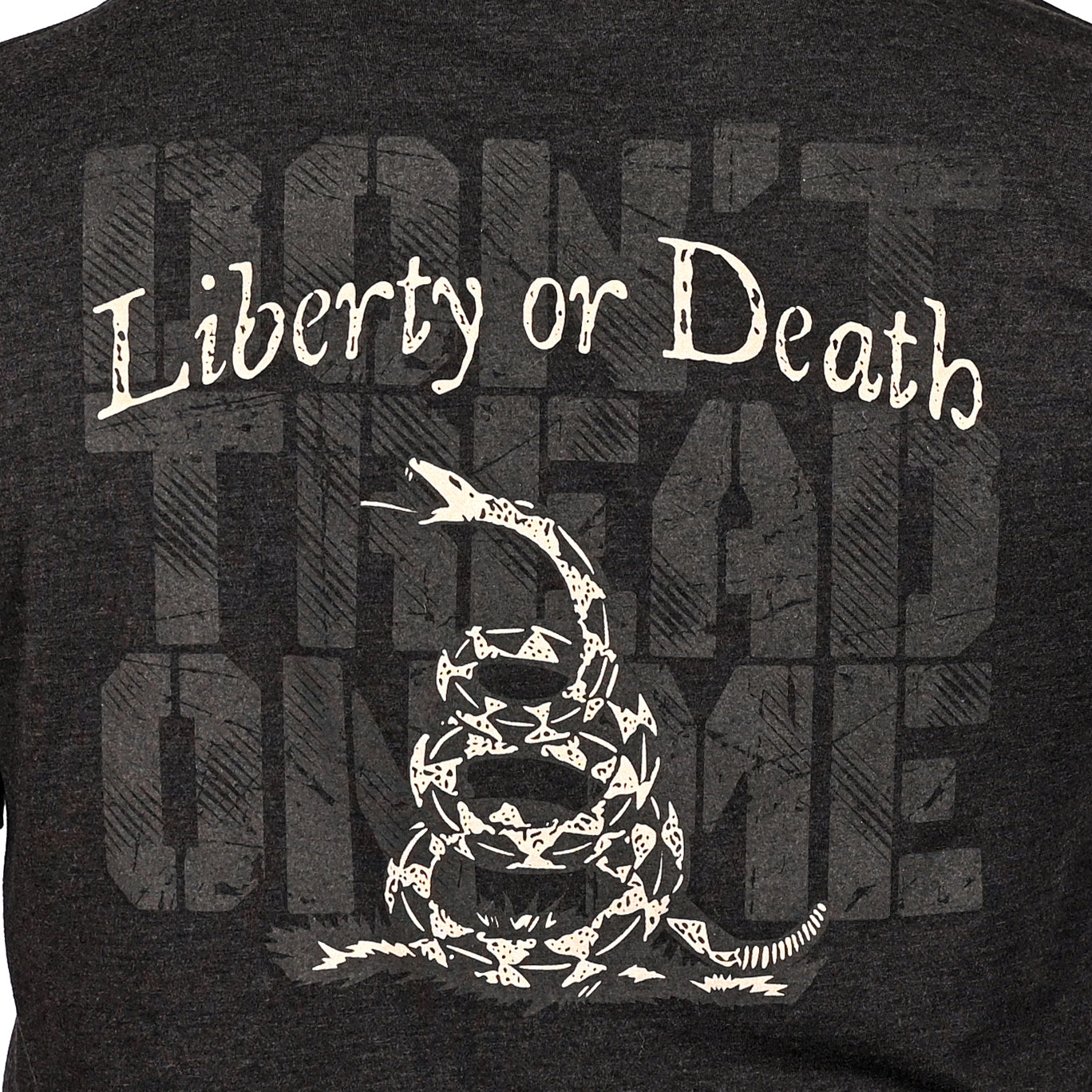 Men's Metallic Gold Liberty or Death Patriotic T-Shirt