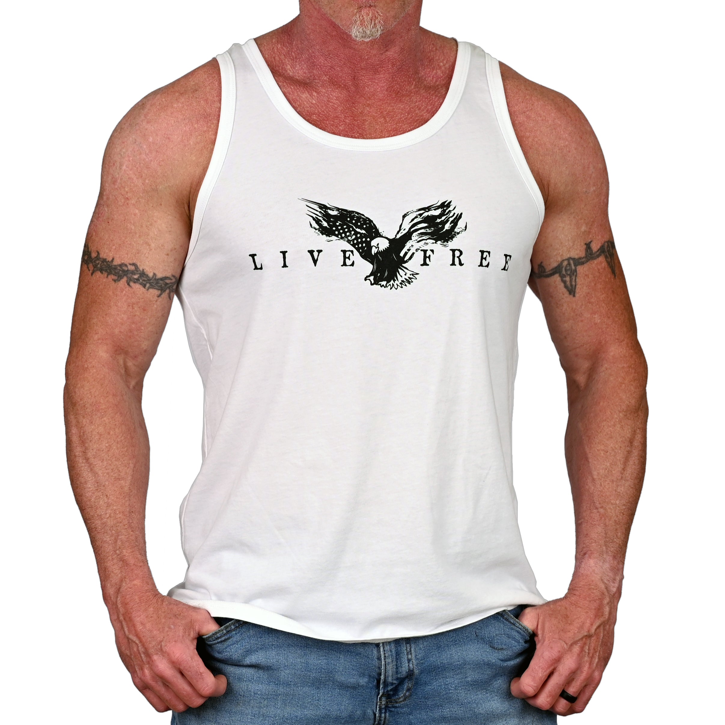 Men's Live Free Patriotic Tank Top