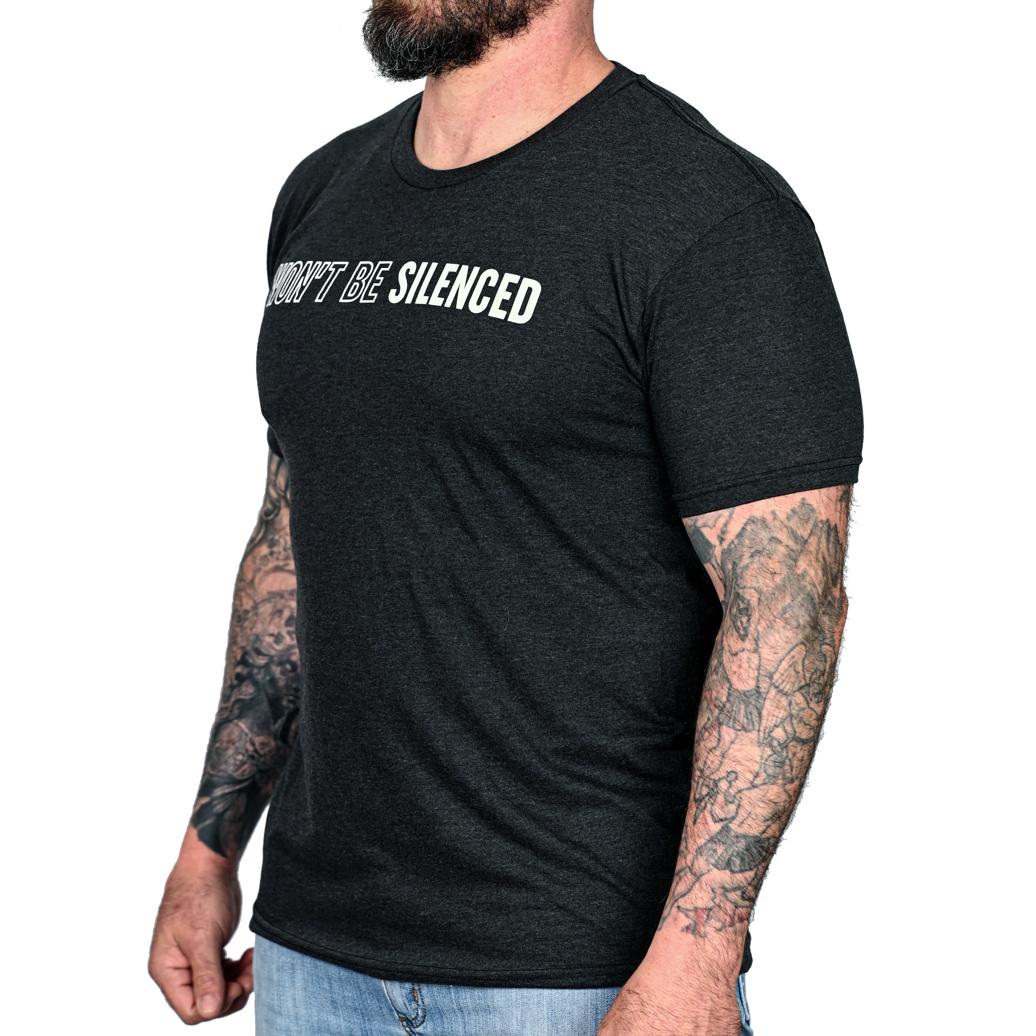 Men's Won't Be Silenced First Amendment Patriotic T-Shirt