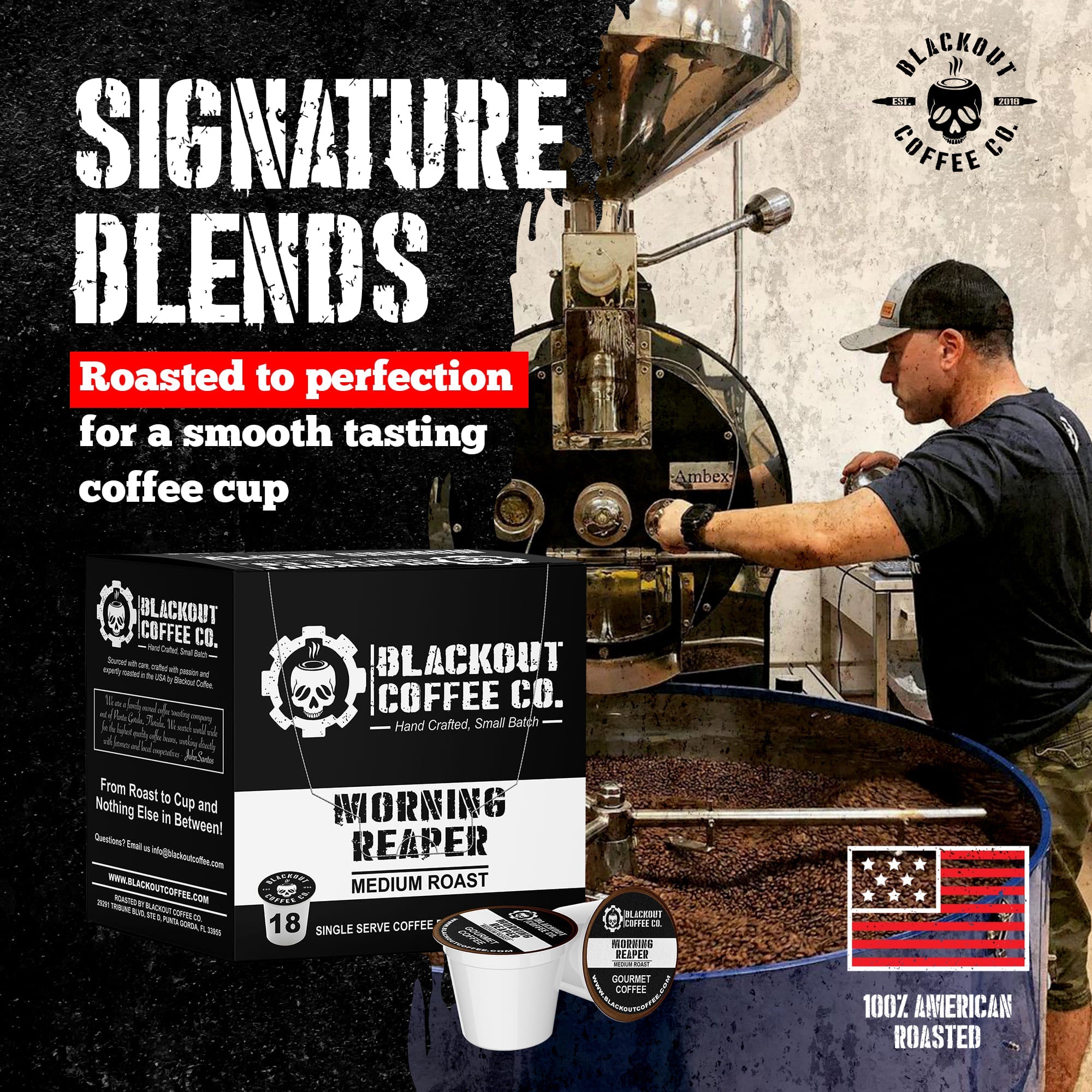 MORNING REAPER MEDIUM ROAST COFFEE PODS 18CT