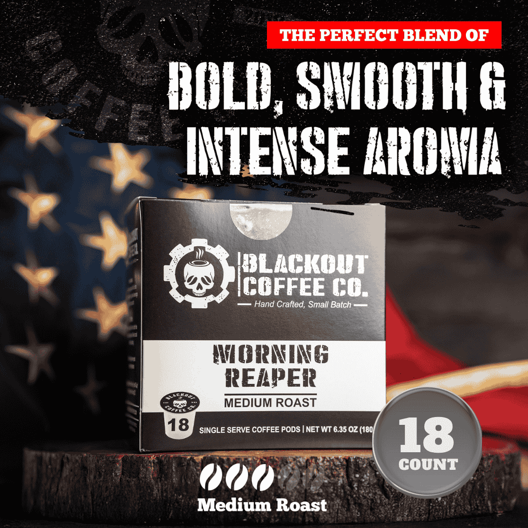 MORNING REAPER MEDIUM ROAST COFFEE PODS 18CT