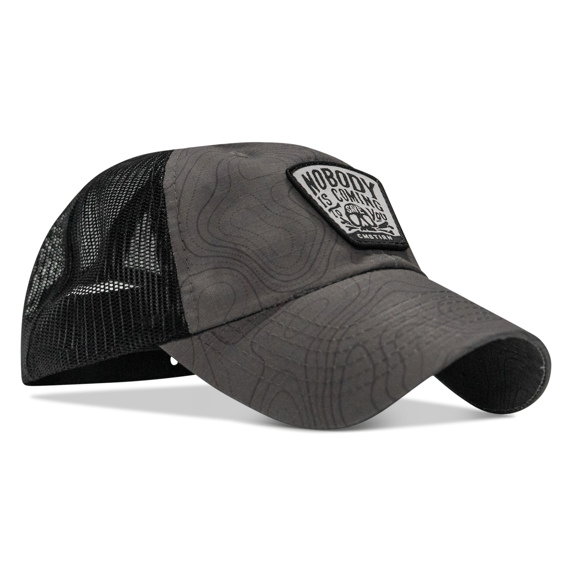 Nobody Is Coming To Save You Skull Patch Ripstop Snapback