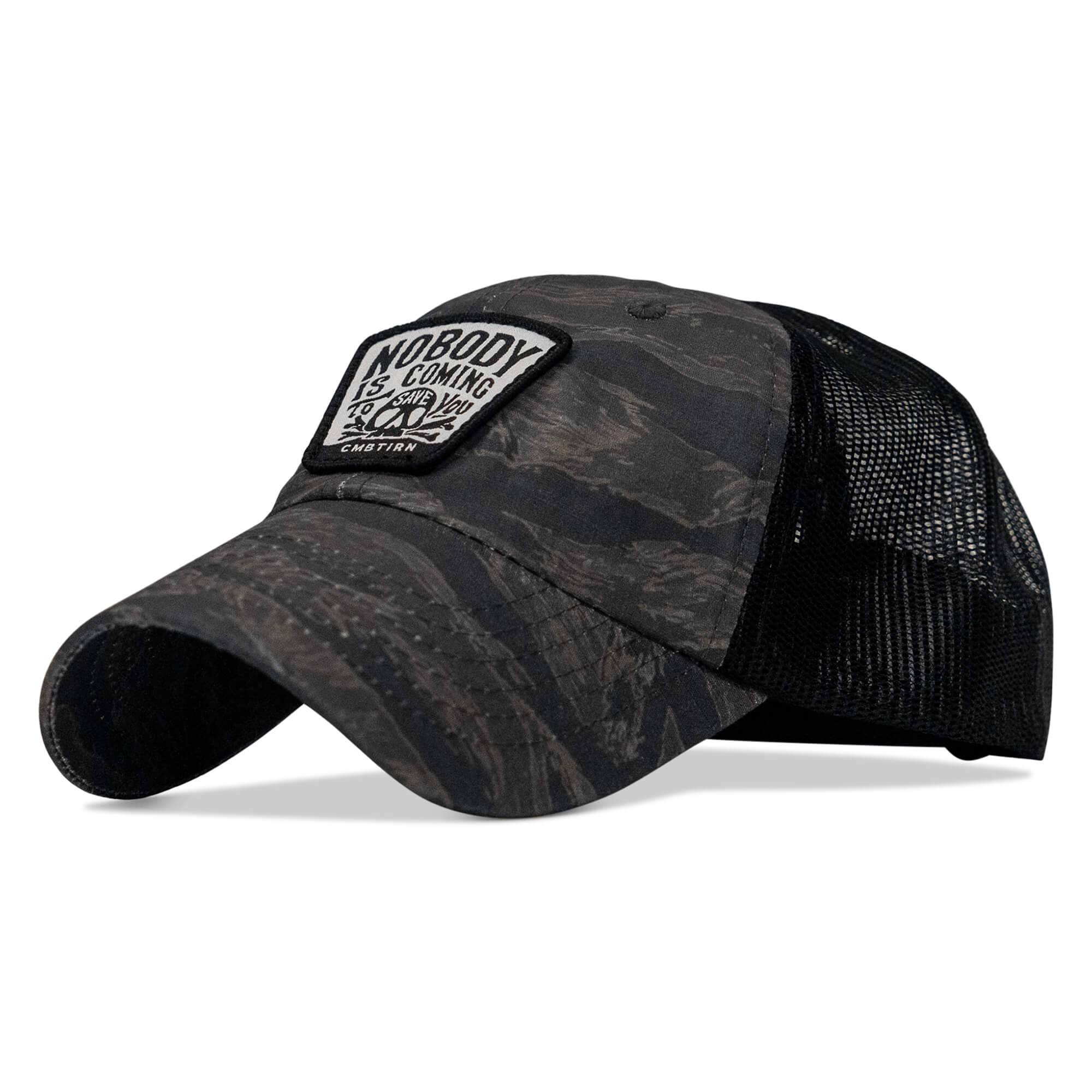 Nobody Is Coming To Save You Skull Patch RipStop Low Pro Operator Hat