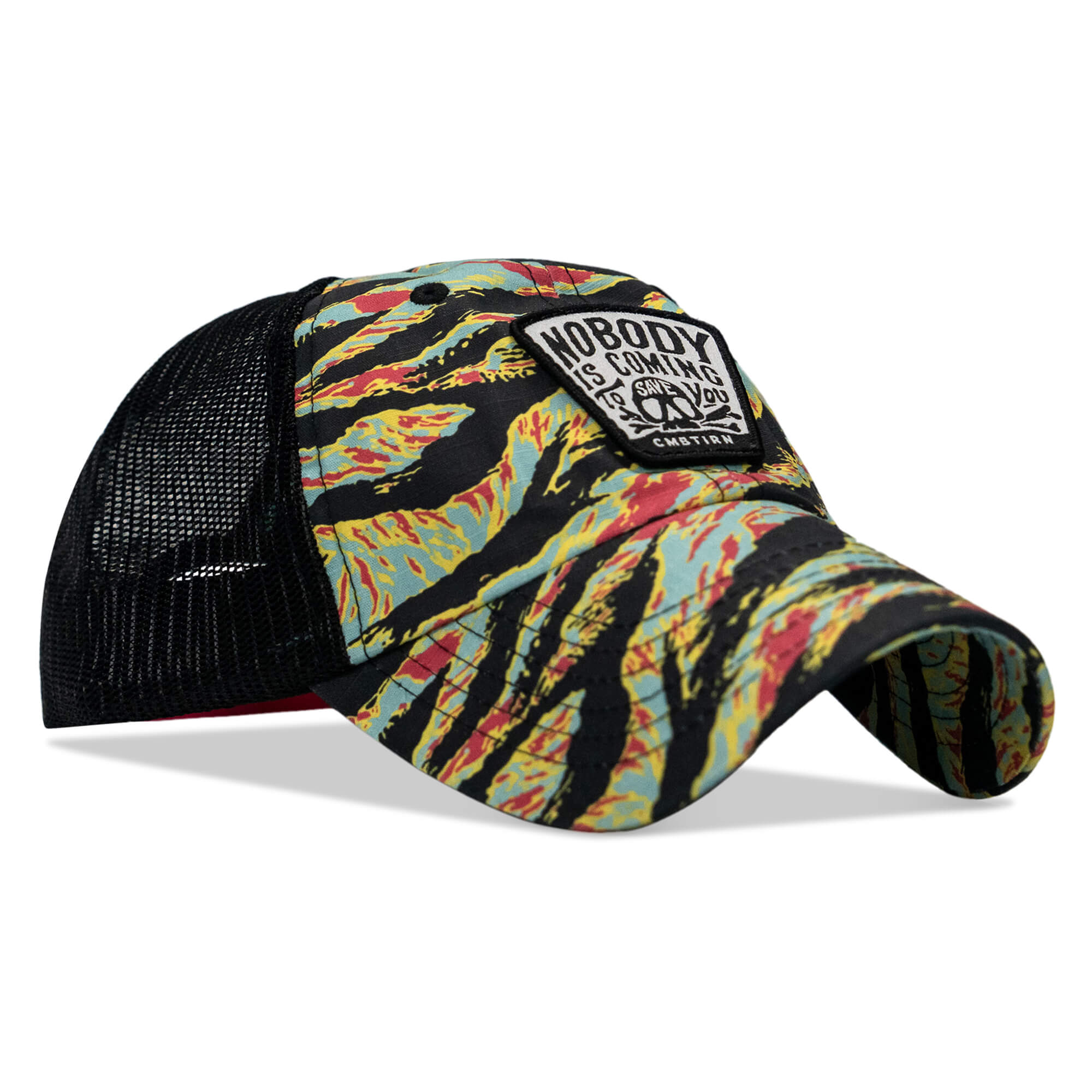Nobody Is Coming To Save You Skull Patch Ripstop Snapback