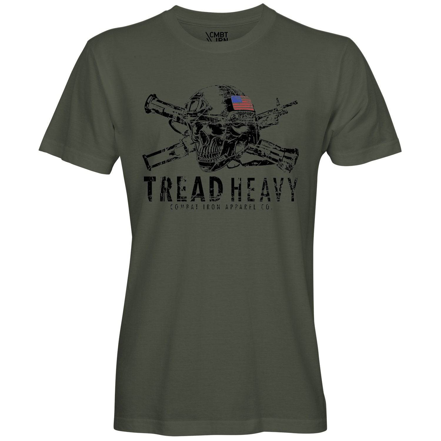 Tread Heavy Skull Operator Men's T-Shirt