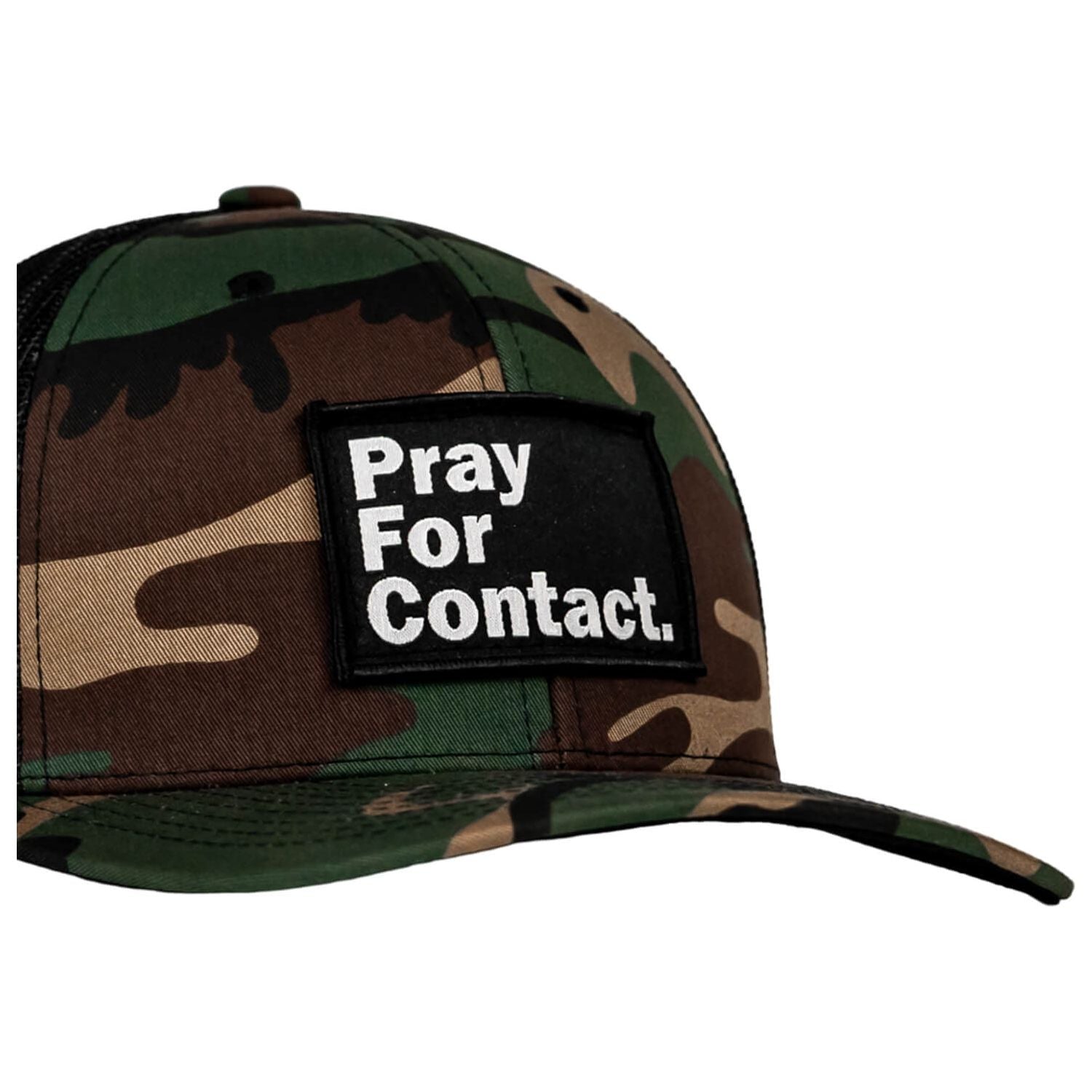 PRAY FOR CONTACT Patch Snapback HAT