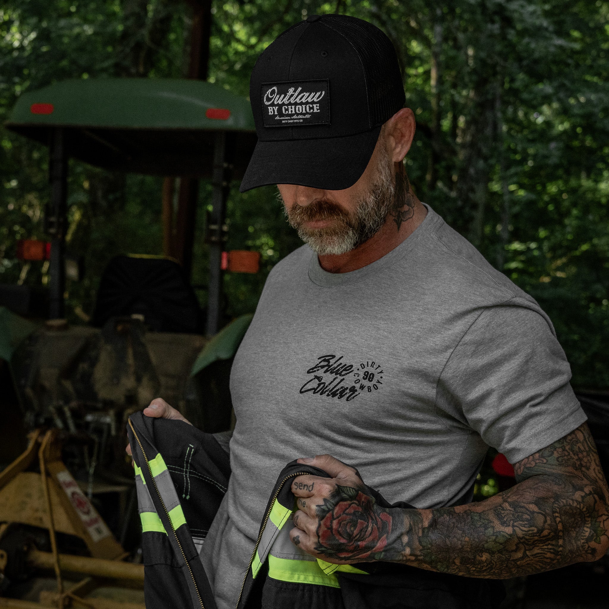 Outlaw By Choice Patch Snapback Hat