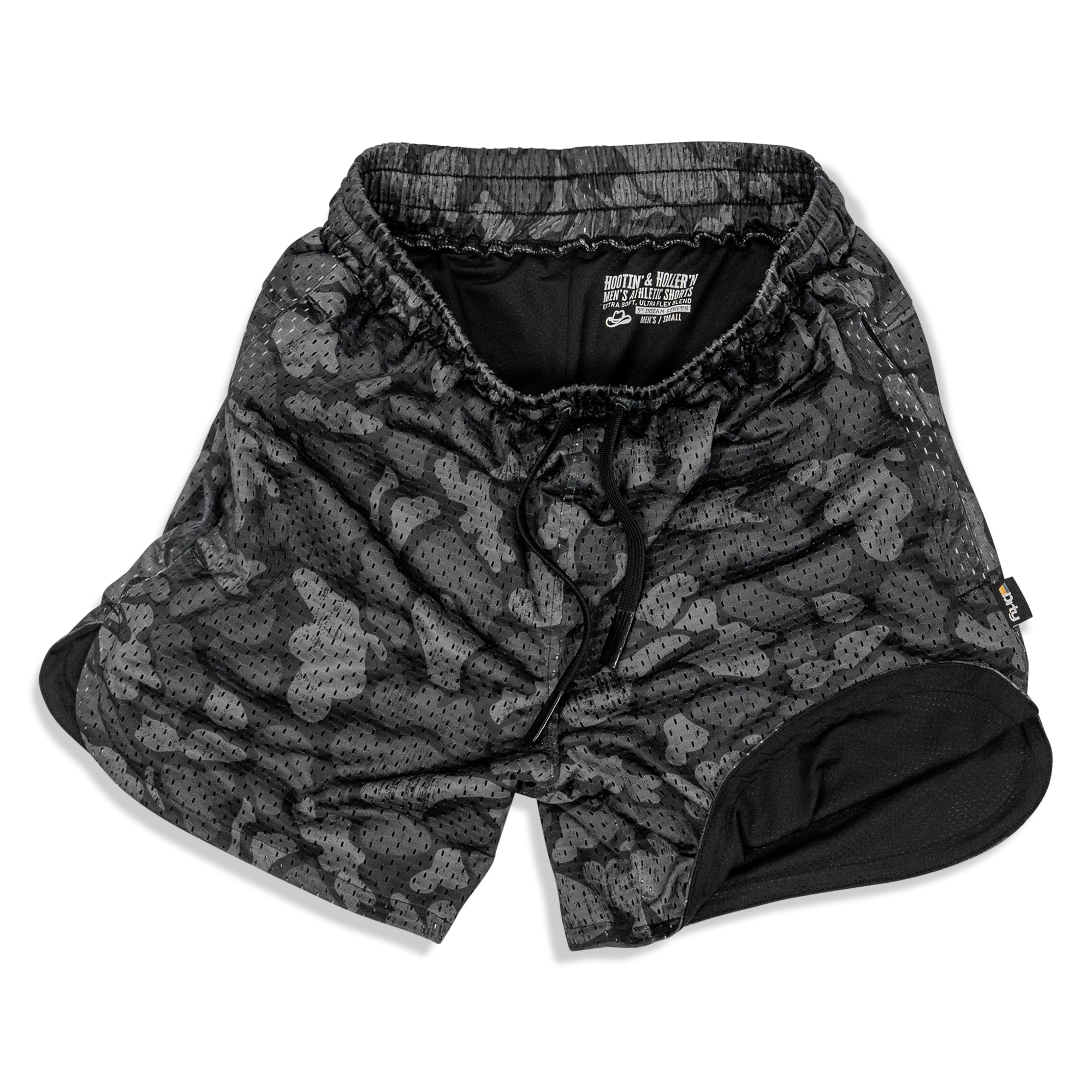 Men’s Double-Layer Mesh Training Shorts — 5" Inseam