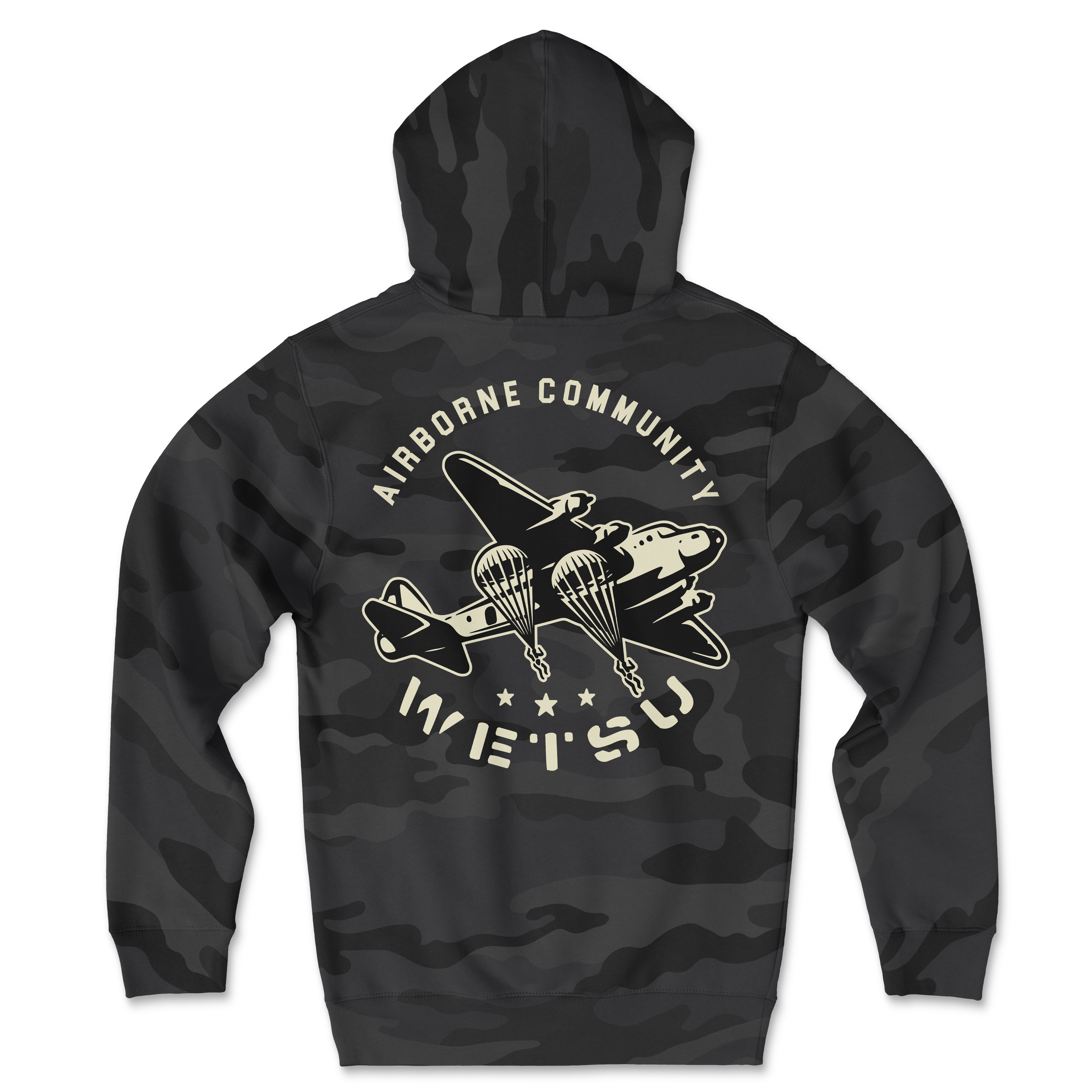 Old School Jumps Camo Hoodie