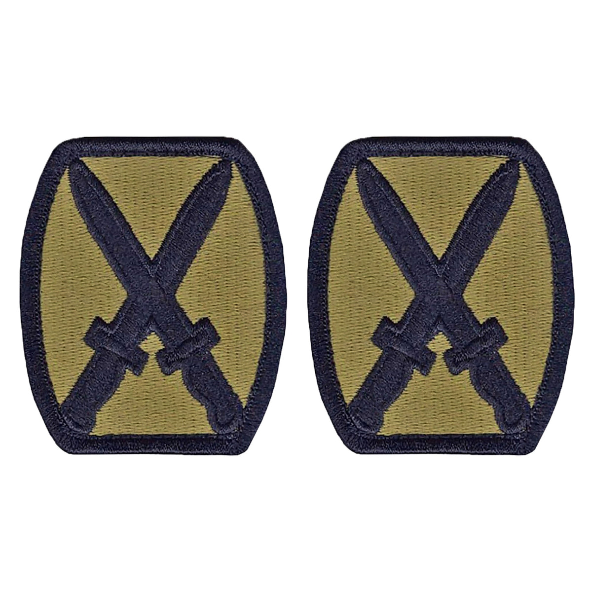 U.S. Army 10th Mountain Division OCP Patch w/ Hook Fastener (pair)