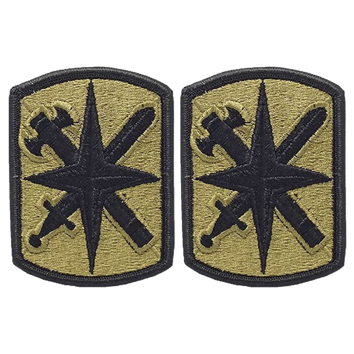 U.S. Army 14th Military police Brigade OCP Patch w/ Hook Fastener (pair)