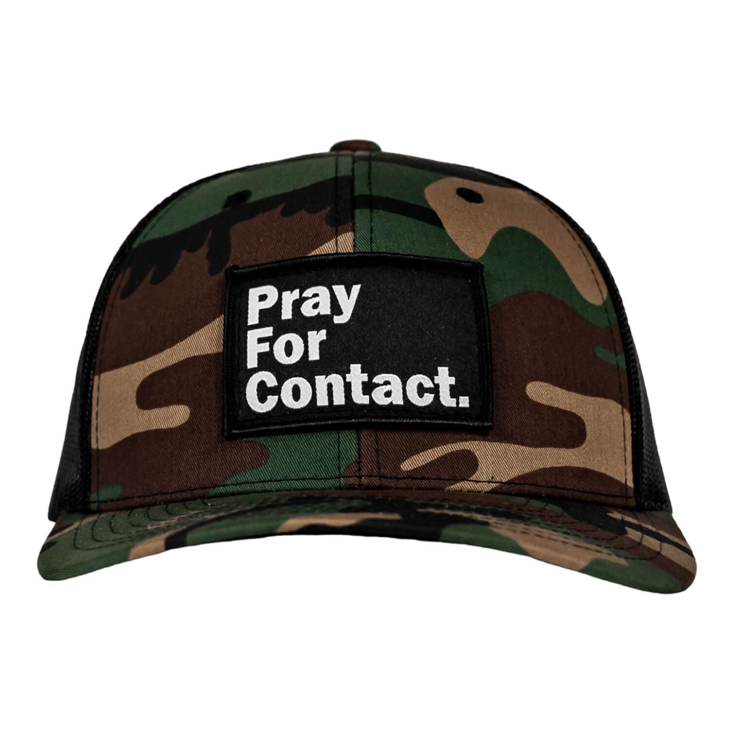 PRAY FOR CONTACT Patch Snapback HAT