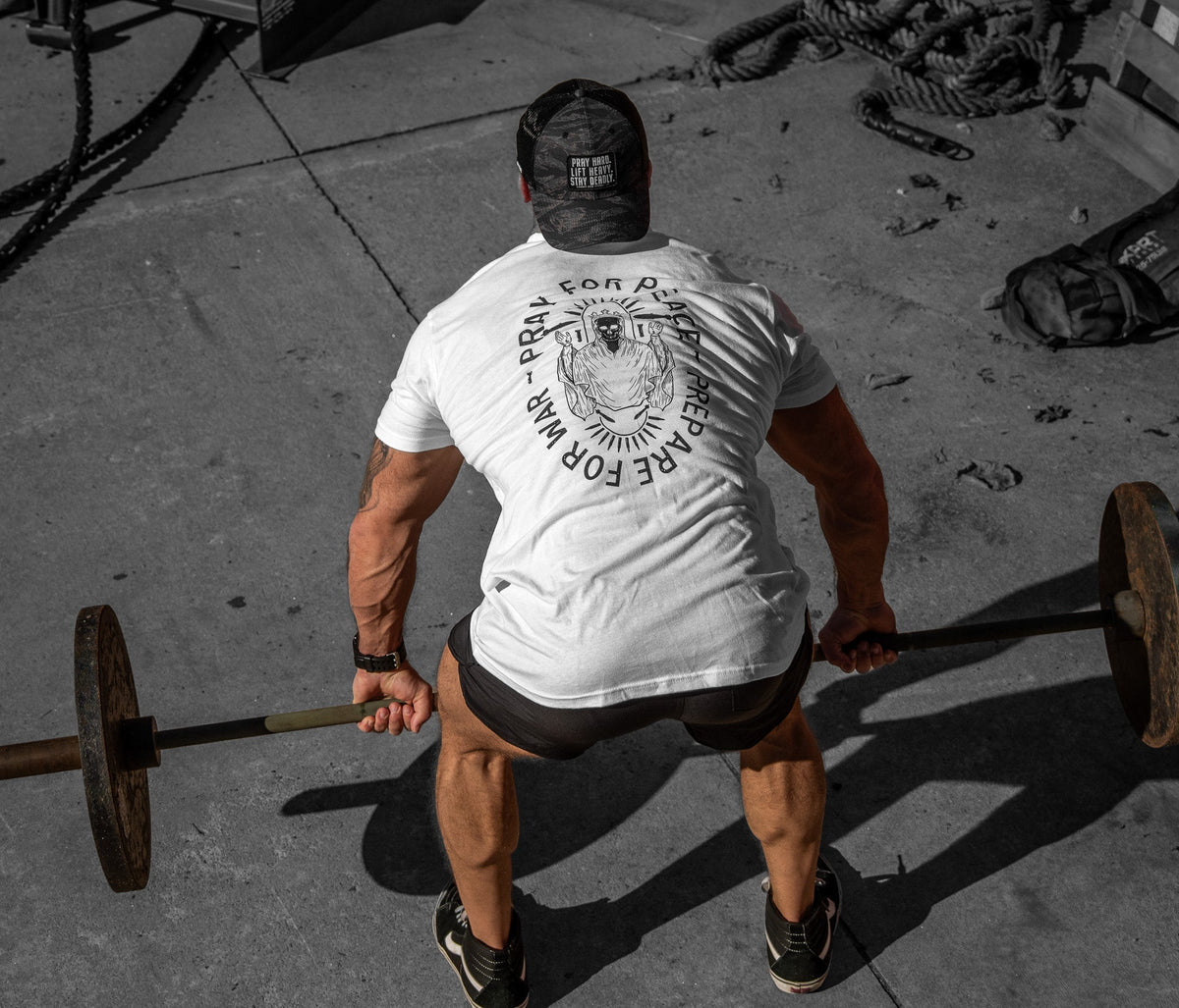 Pray For Peace. Prepare For War. Men's T-Shirt