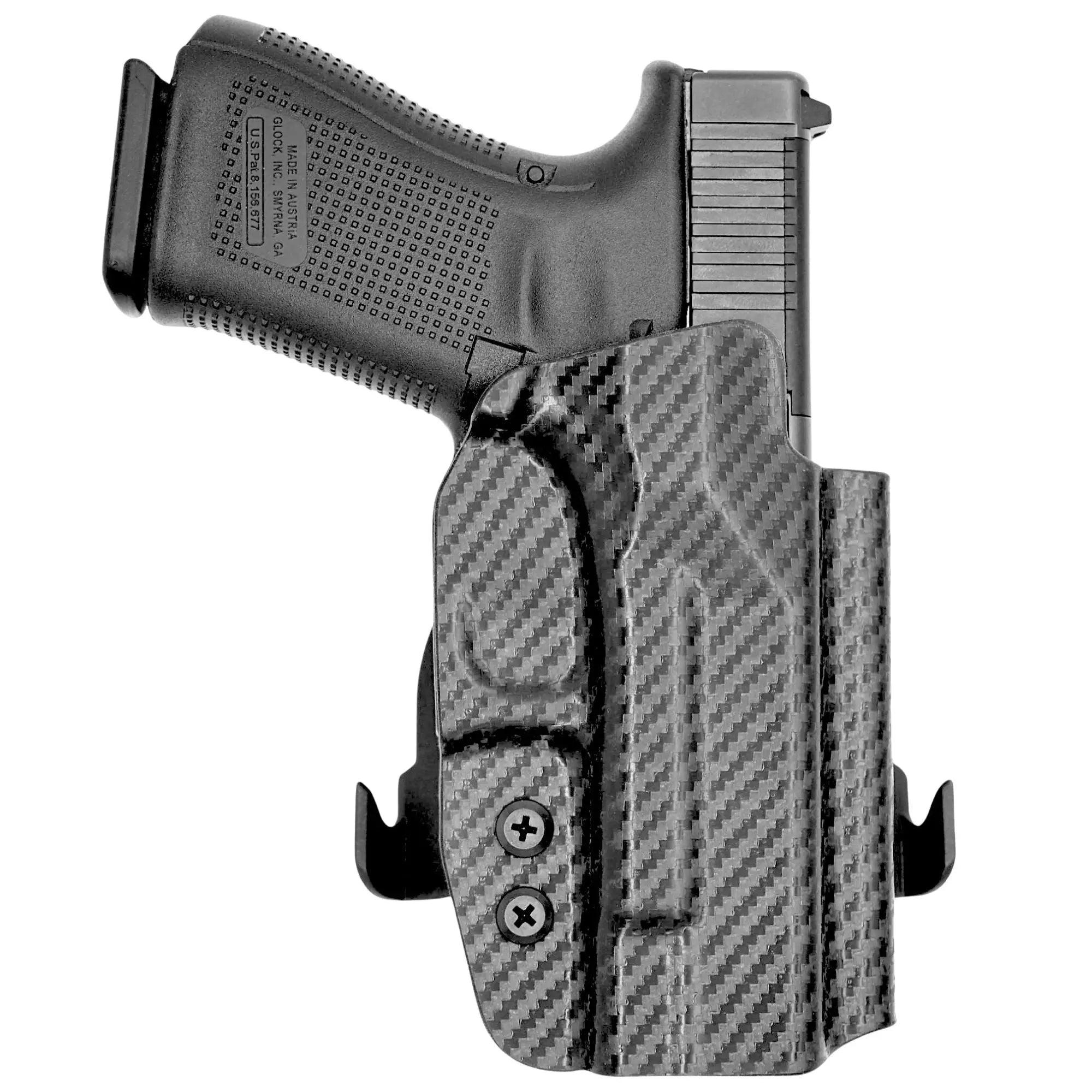 Paddle Holster fits: Glock 17 19 19X 26 31 32 33 34 45 (Optic Ready)