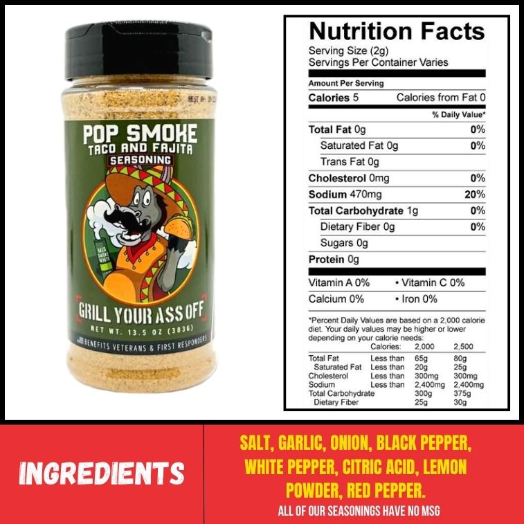 Pop Smoke Taco & Fajita Seasoning