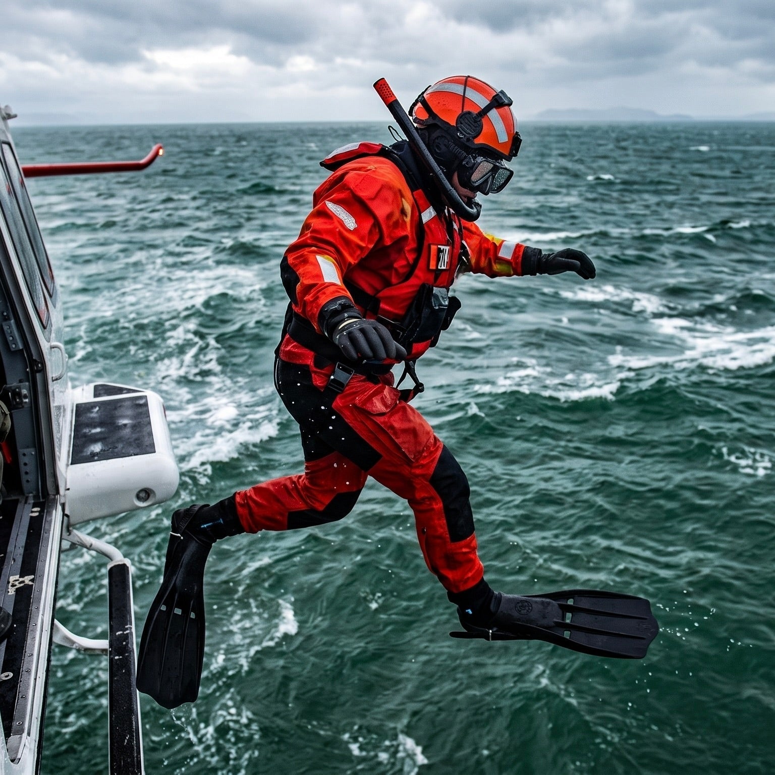 USCG Rescue Swimmer Dive Mask and Snorkel Combo