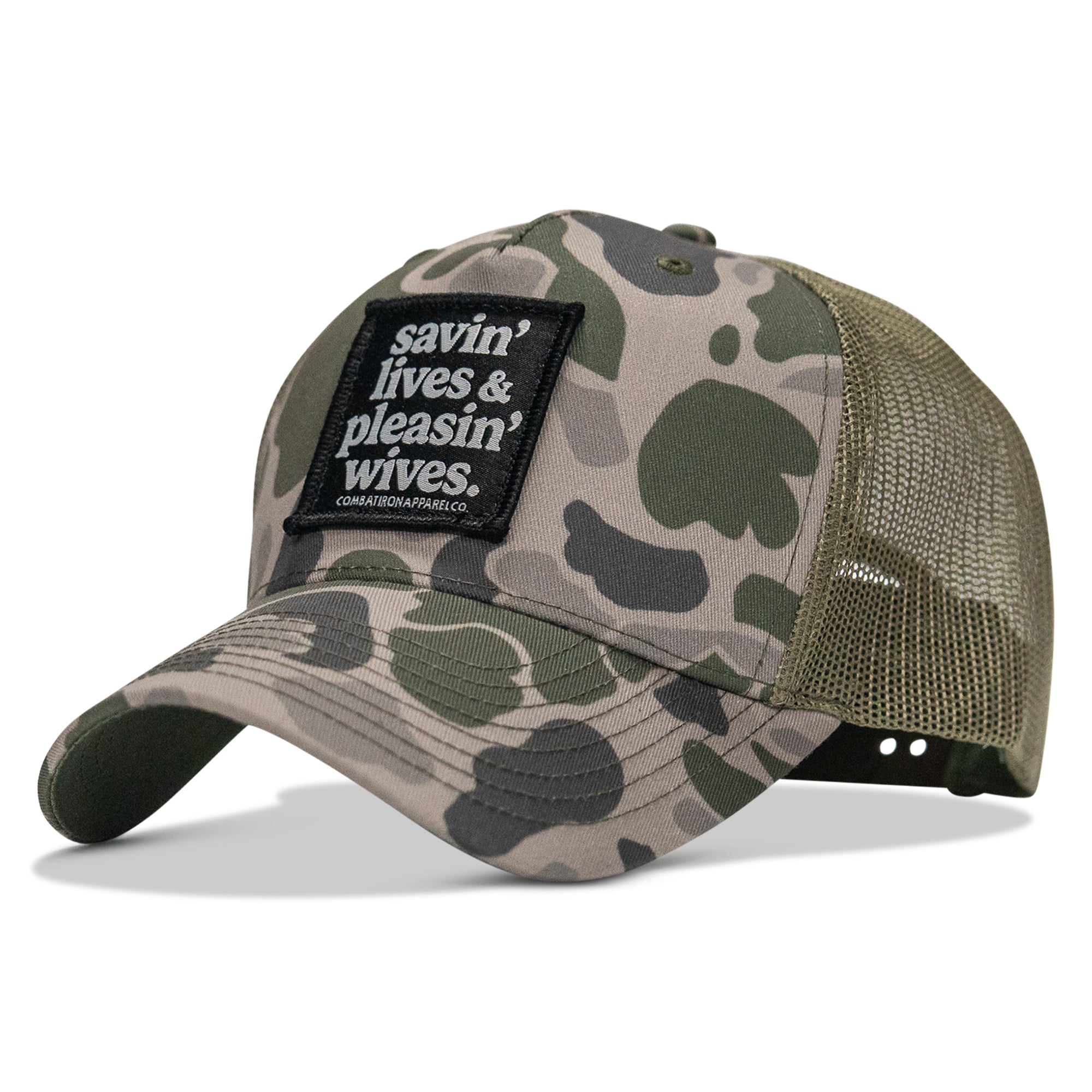 SAVIN' LIVES & PLEASIN' WIVES Patch SnapBack Hat
