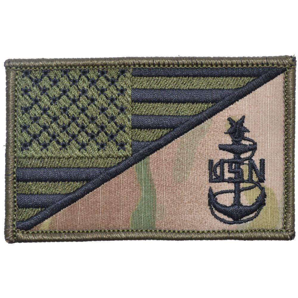 NAVY SCPO SENIOR CHIEF PETTY OFFICER USA FLAG TACTICAL PATCH