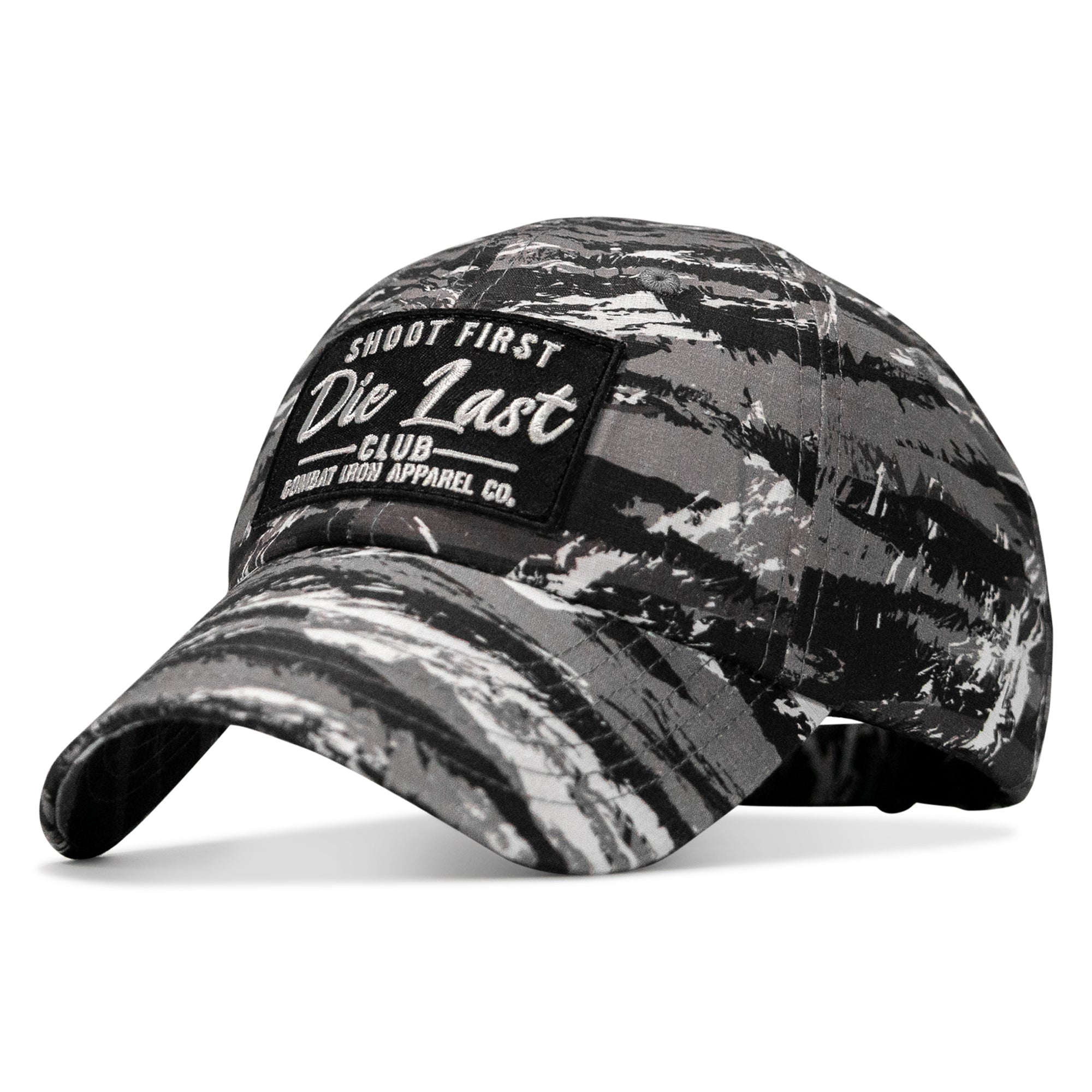 Shoot First. Die Last. Club Patch Low Profile Ripstop Flex Hat