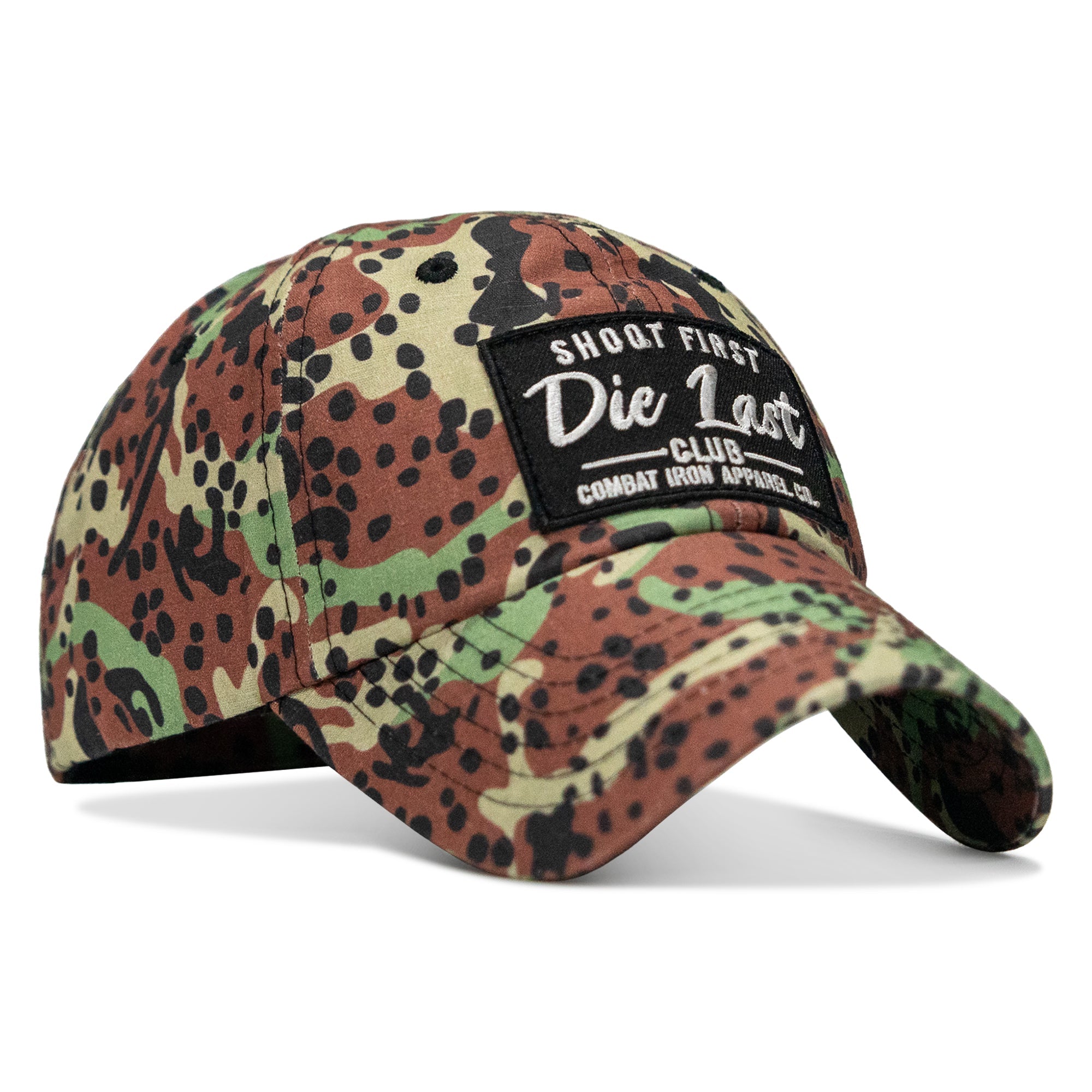 Shoot First. Die Last. Club Patch Low Profile Ripstop Flex Hat