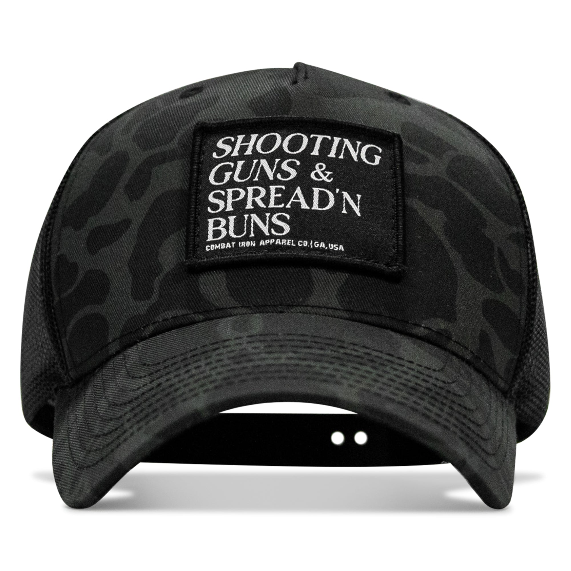 Shooting Guns & Spread'n Buns Patch Snapback Hat
