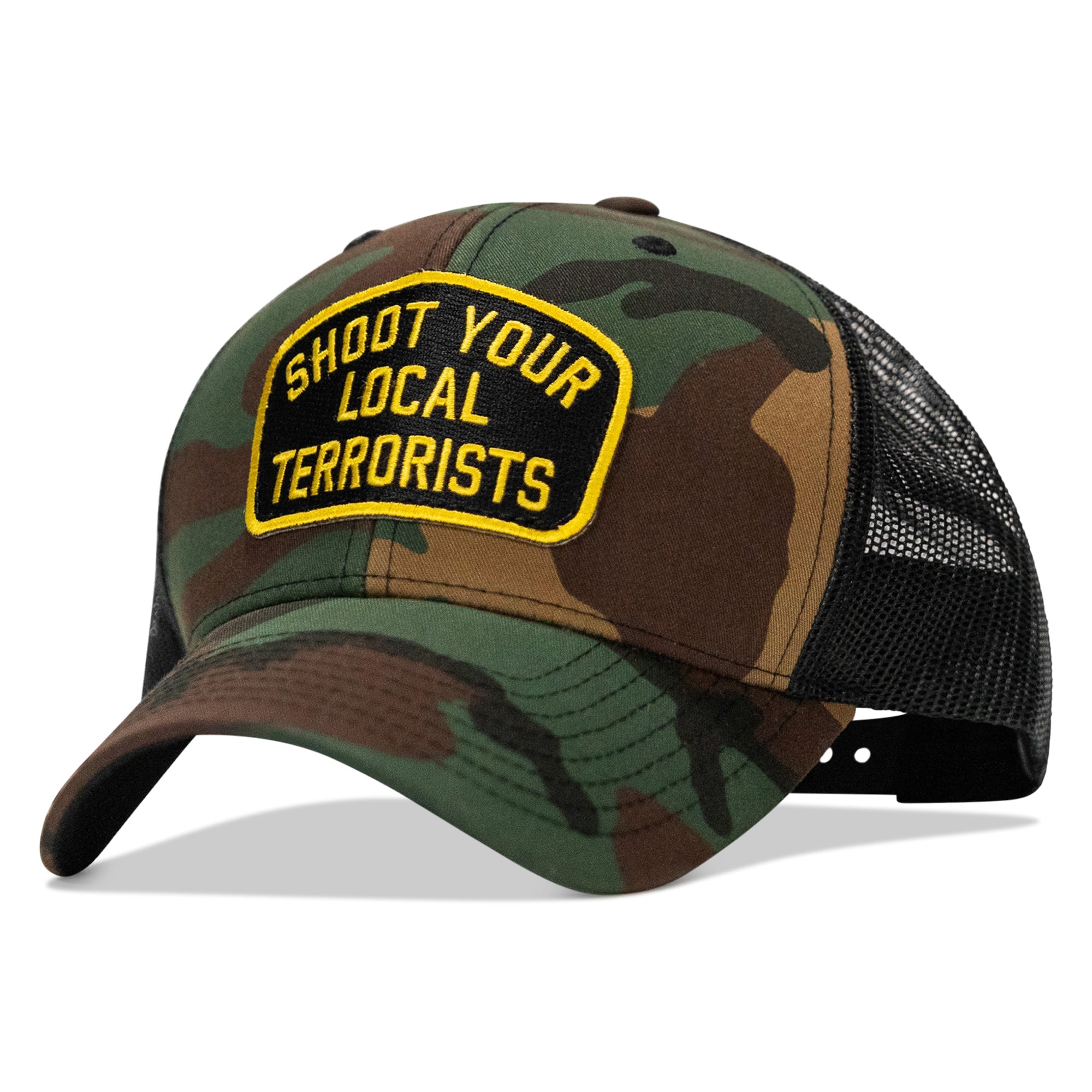 Shoot Your Local Terrorists Patch Snapback Hat