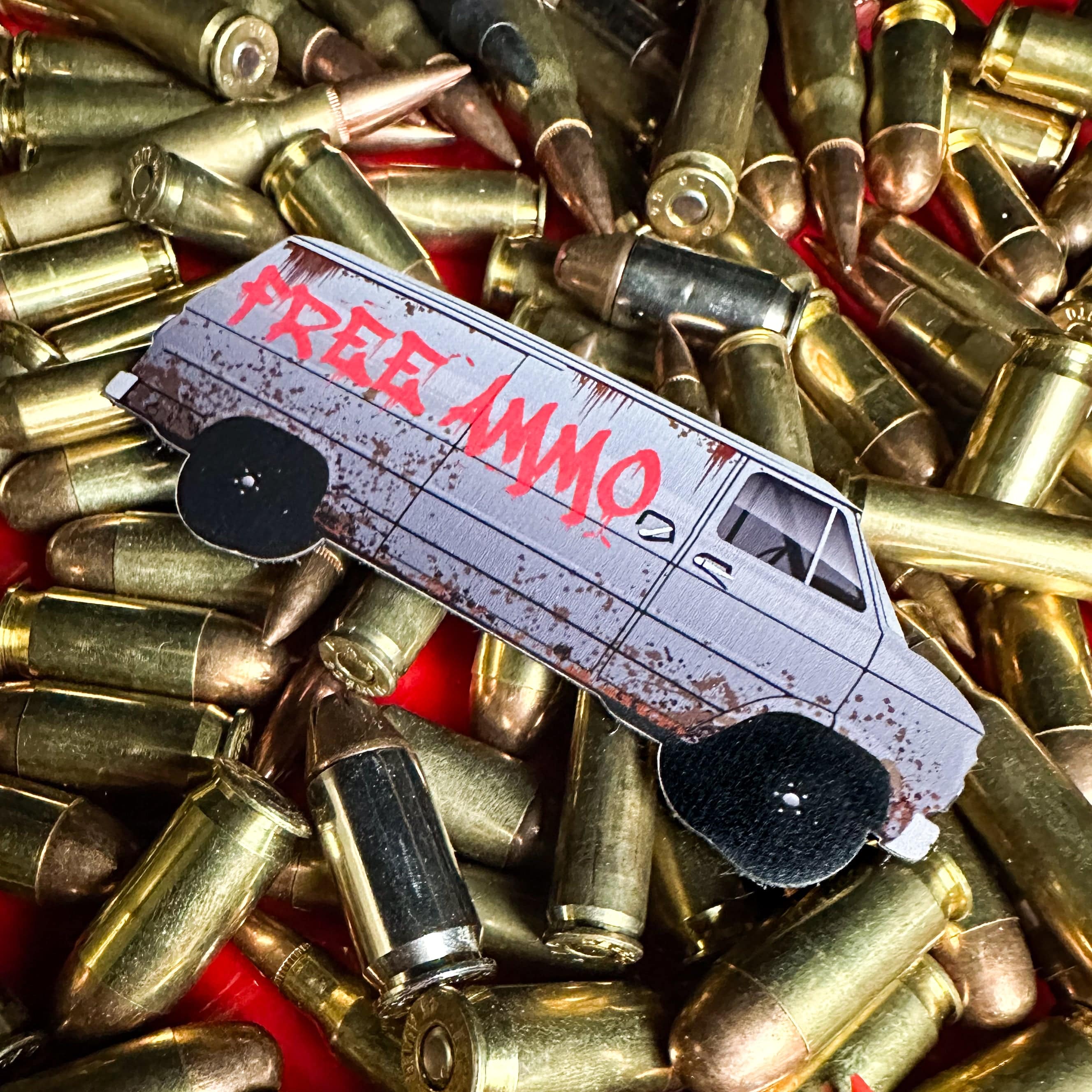 Free Ammo Van - 4" Printed Vinyl Patch