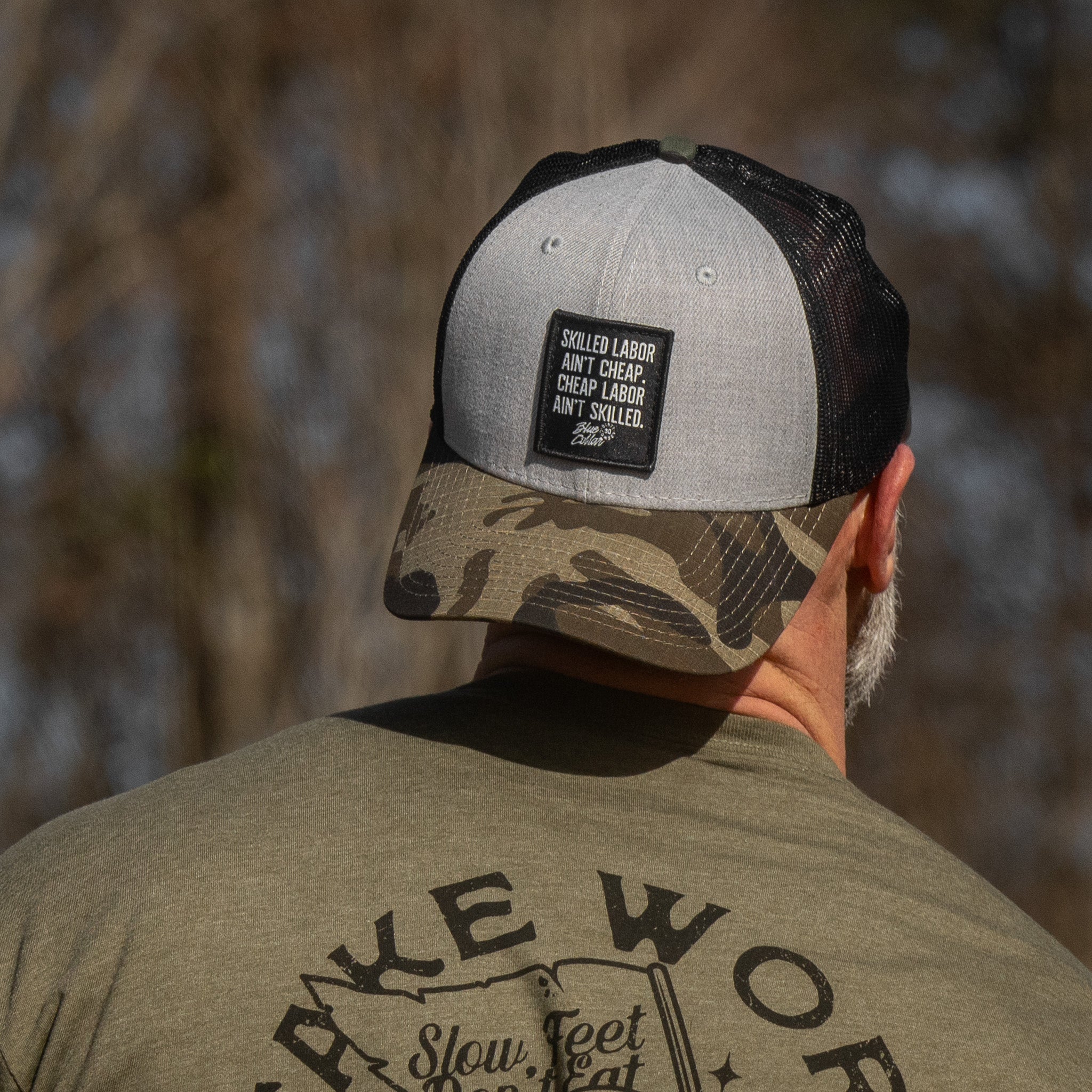Skilled Labor Ain't Cheap Patch Snapback Hat