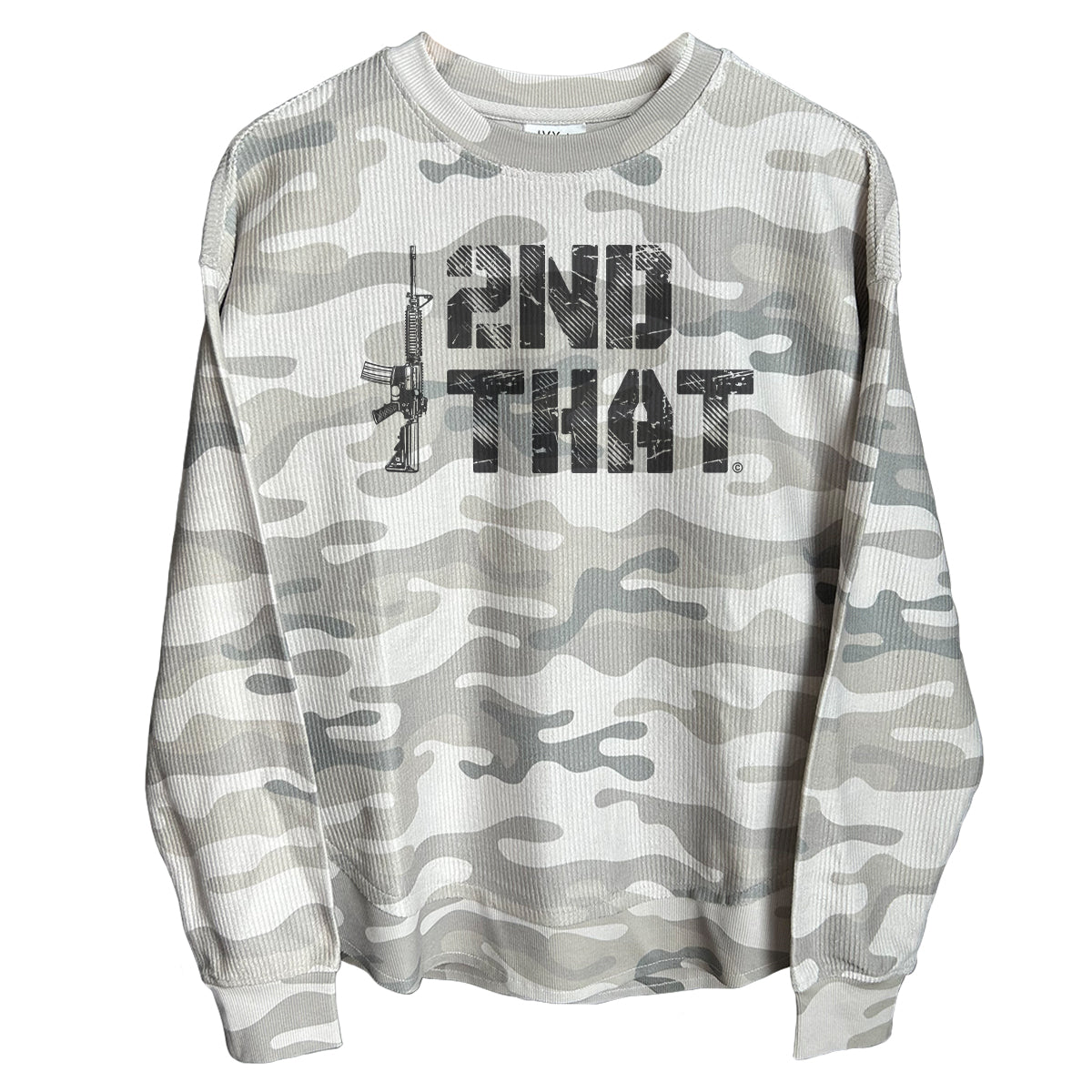 I Second That Dark Grey (Front) Corded Poncho