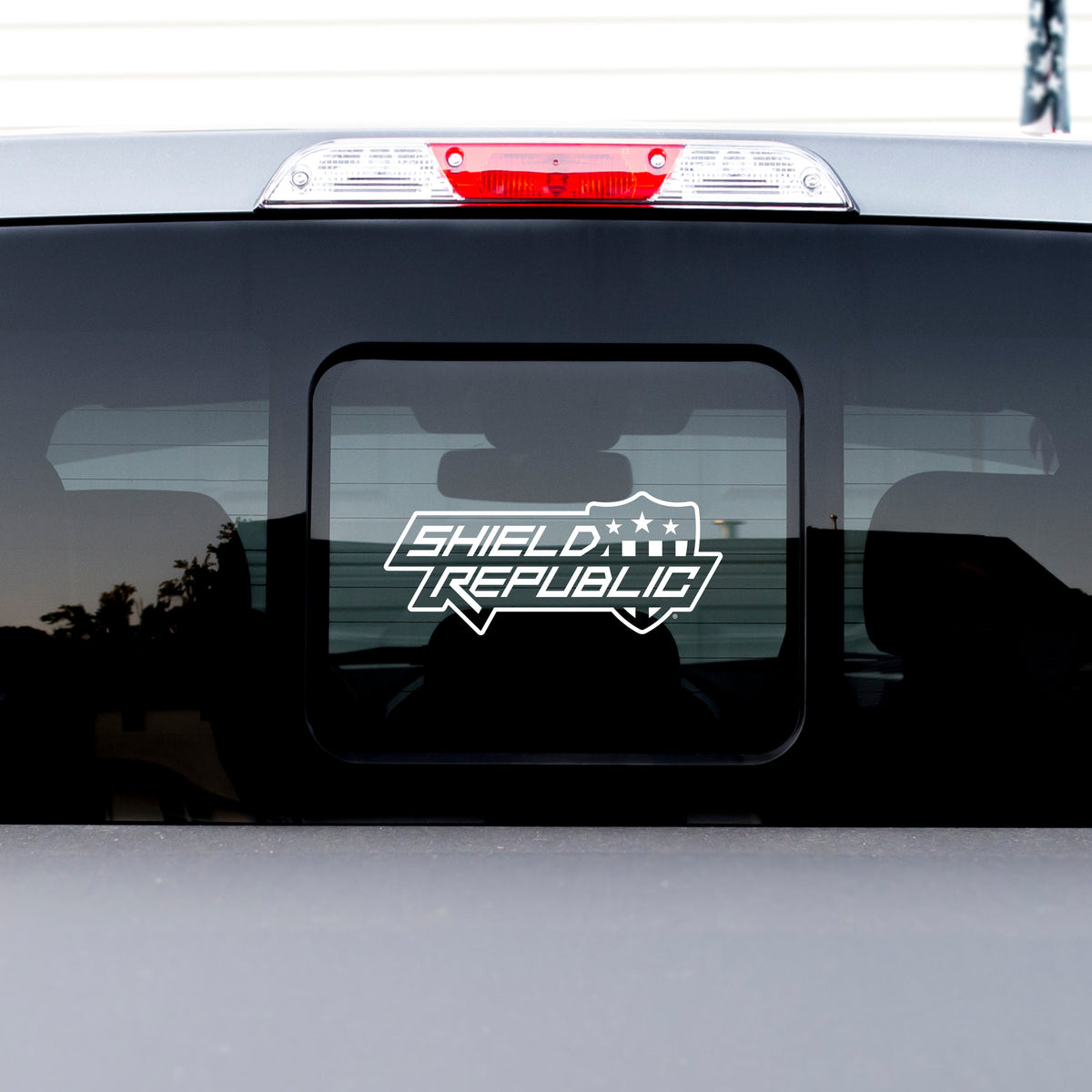 Shield Republic Stacked Logo Vinyl Decal