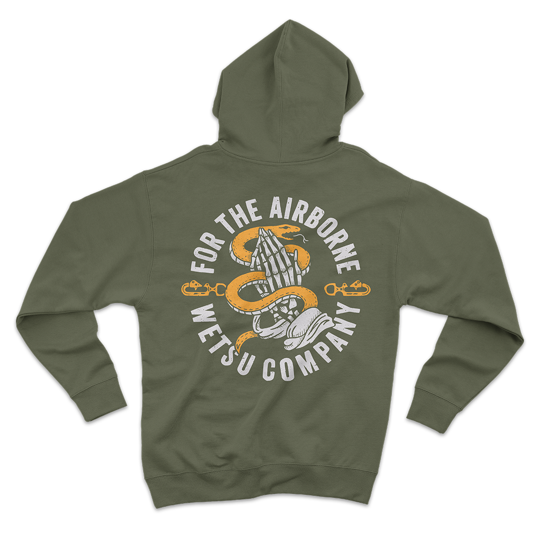 Static Line Bites Green Hoodie