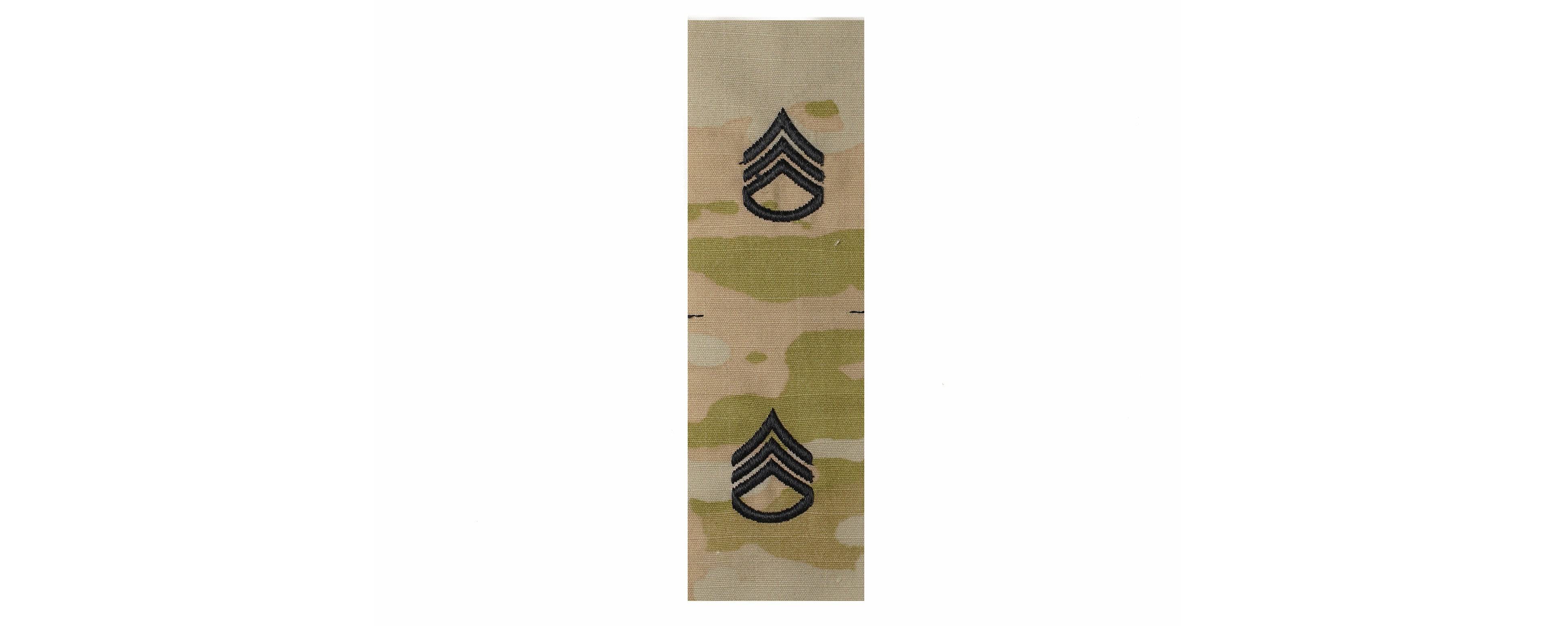 U.S. Army E6 Staff Sergeant OCP Sew-on for Cap “Only” (pair)