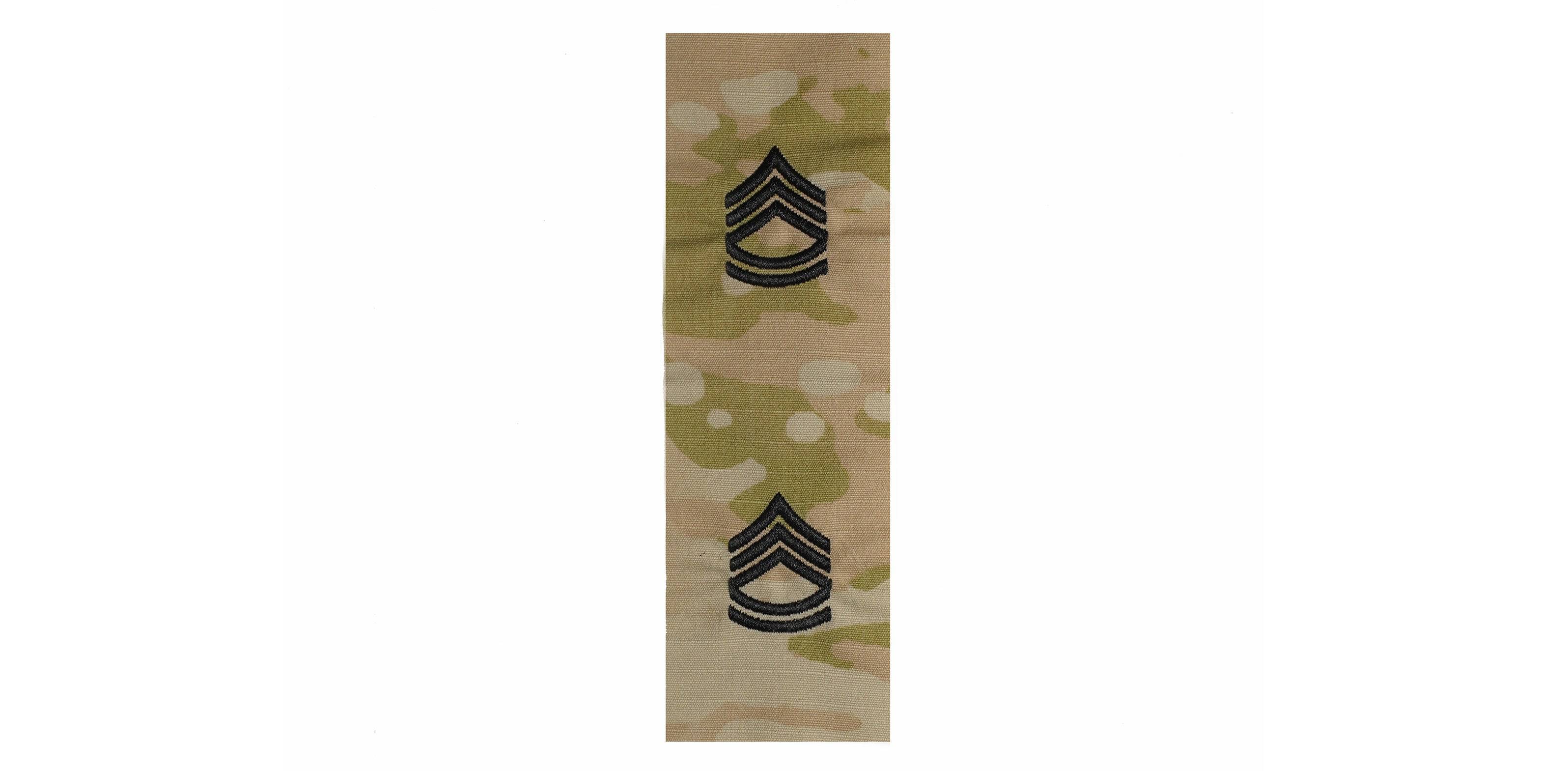 U.S. Army E7 Sergeant First Class OCP Sew-on for Cap “Only” (pair)