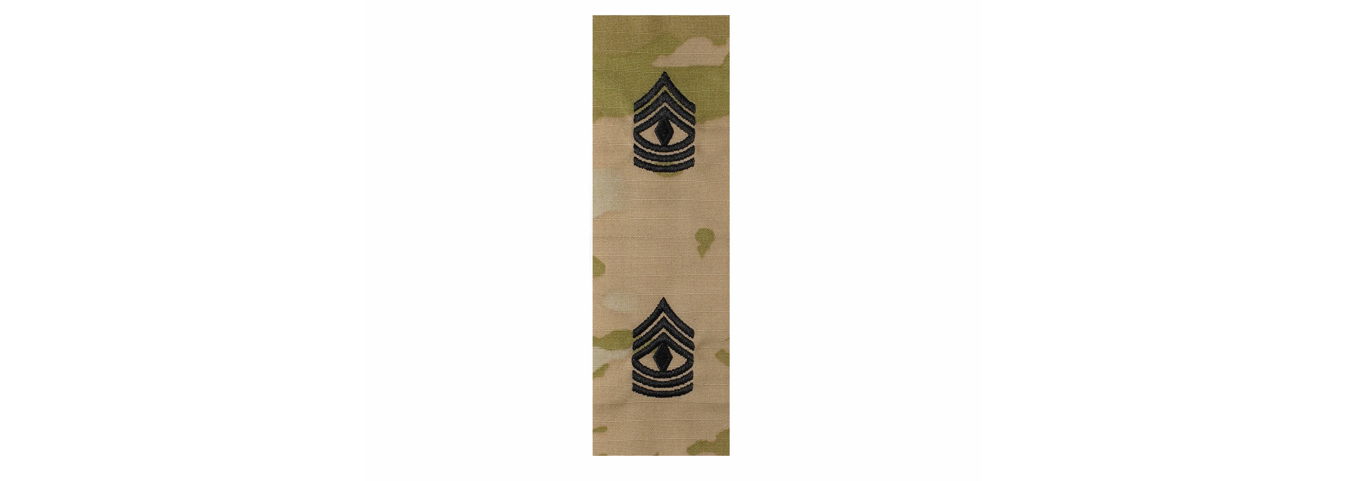 U.S. Army E8 First Sergeant OCP Sew-on for Cap “Only” (pair)