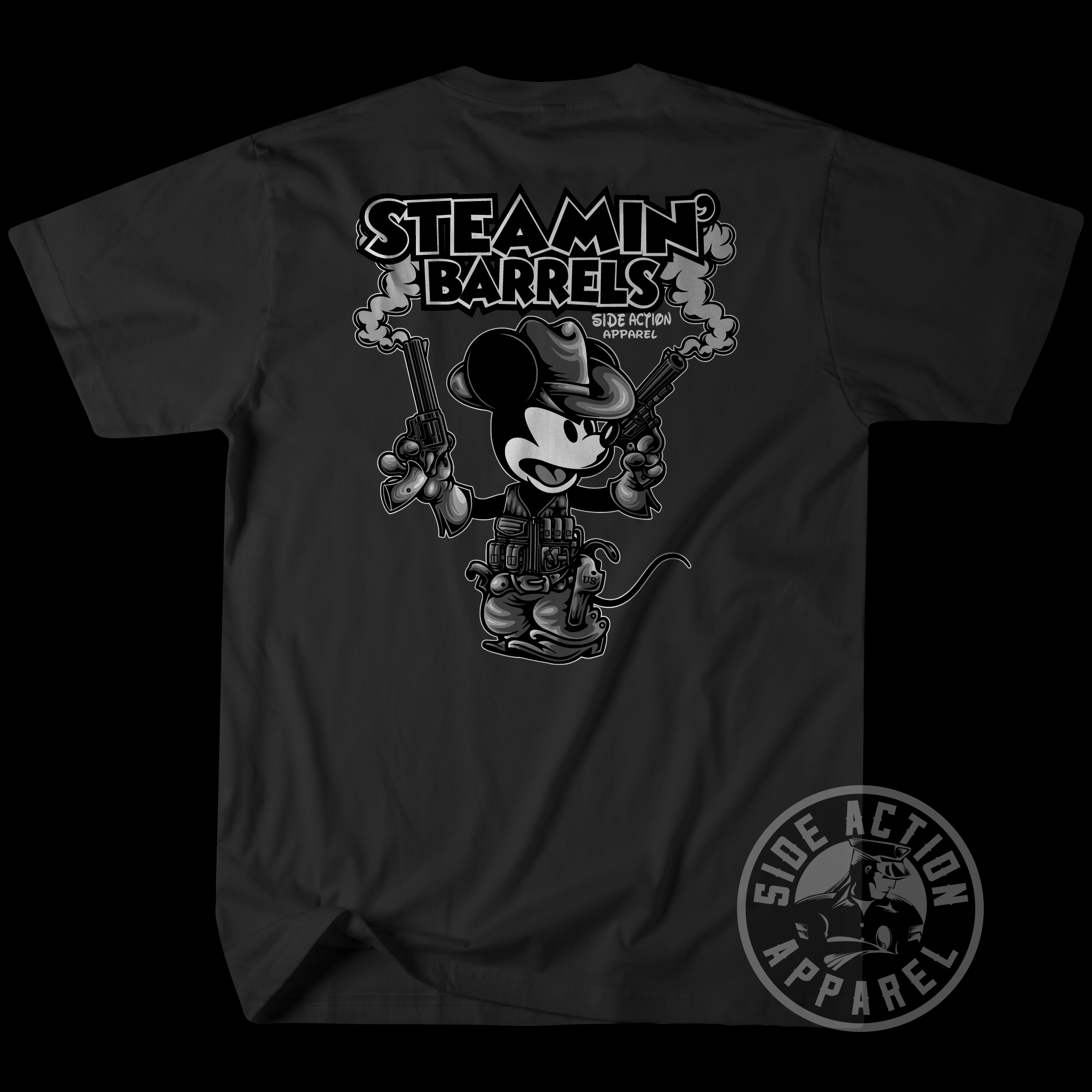 Steamin' Barrels Tee