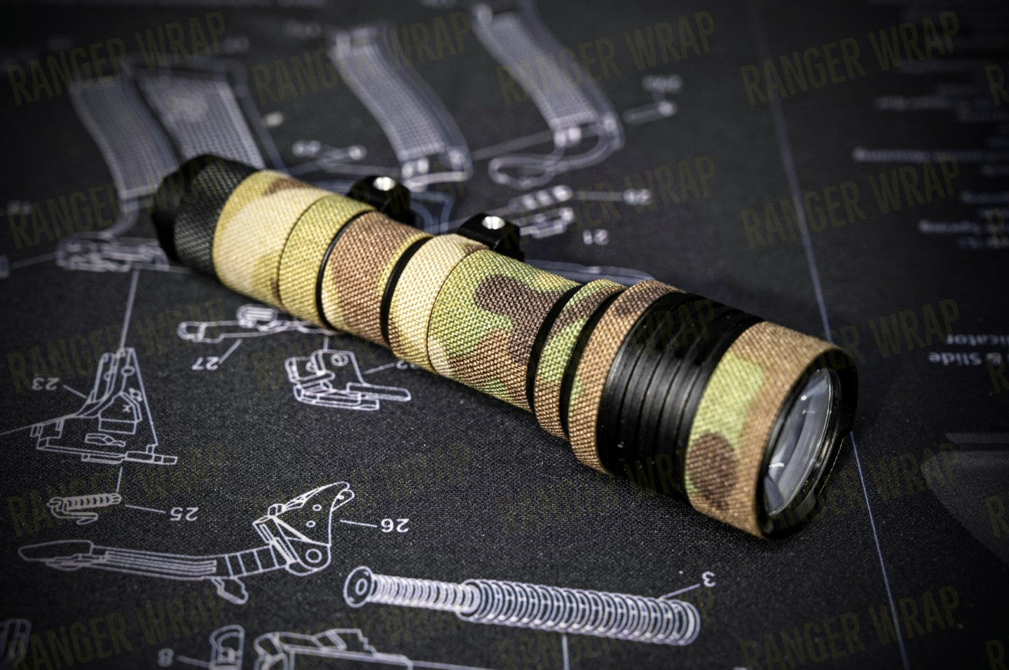 Streamlight Rail Mount 1 & 2 - Weapon Light Wrap in Cordura Fabric