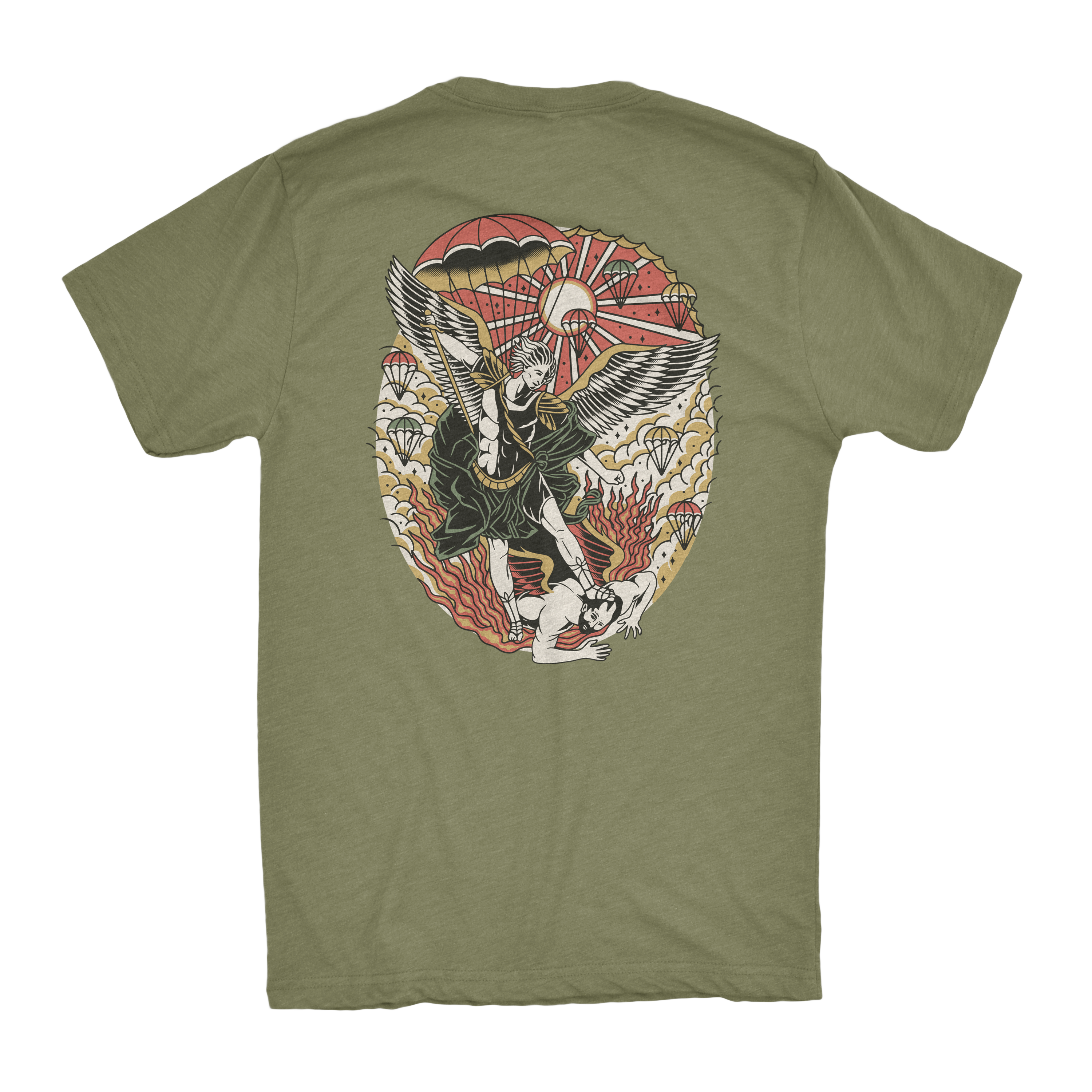 St. Michael Traditional Shirt Military Green