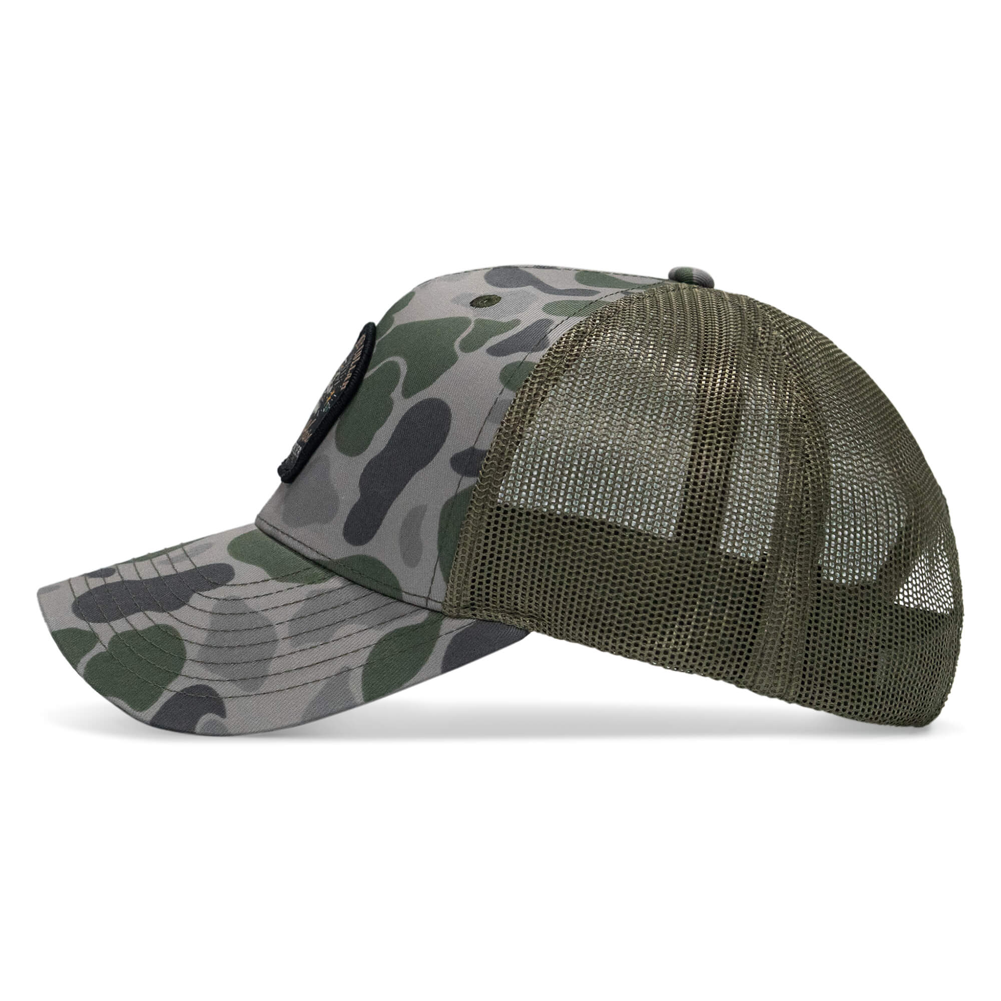 Work Hard Play Harder | Support Blue Collar Patch Snapback Hat