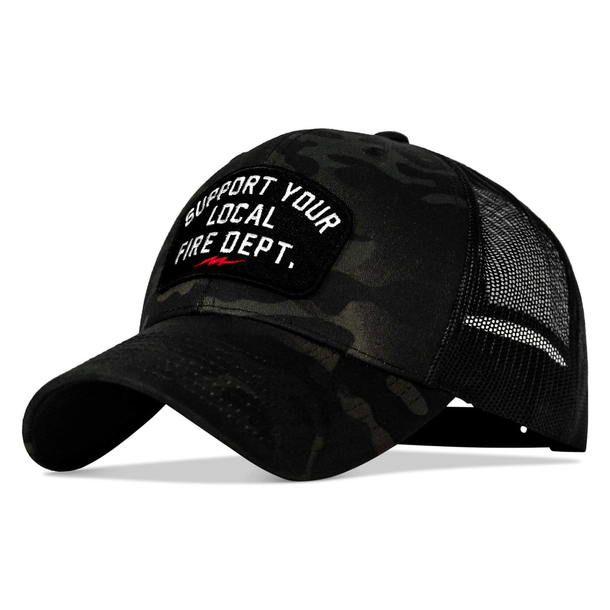 Unterstützen Sie Ihre örtliche Feuerwehr. Snapback-Mütze mit Aufnäher