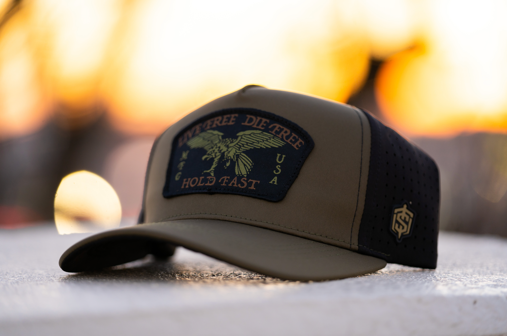 Live Free Hat - OD Green