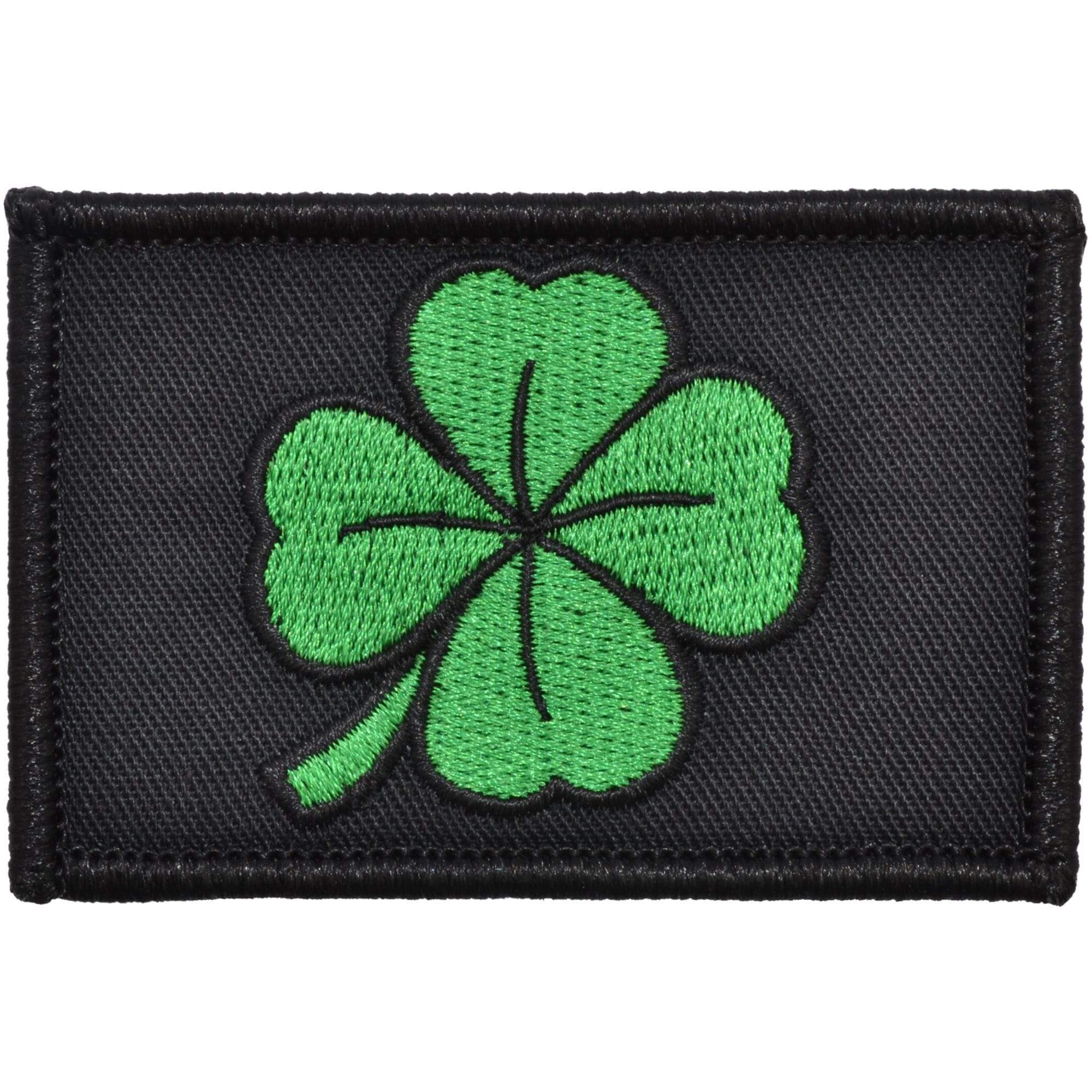 SHAMROCK FOUR LEAF CLOVER TACTICAL PATCH