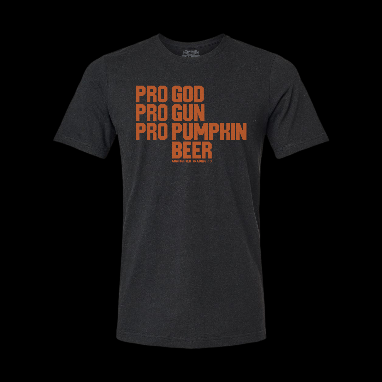 PRO GOD, PRO GUN, PRO PUMPKIN BEER | VINTAGE BLACK T-SHIRT