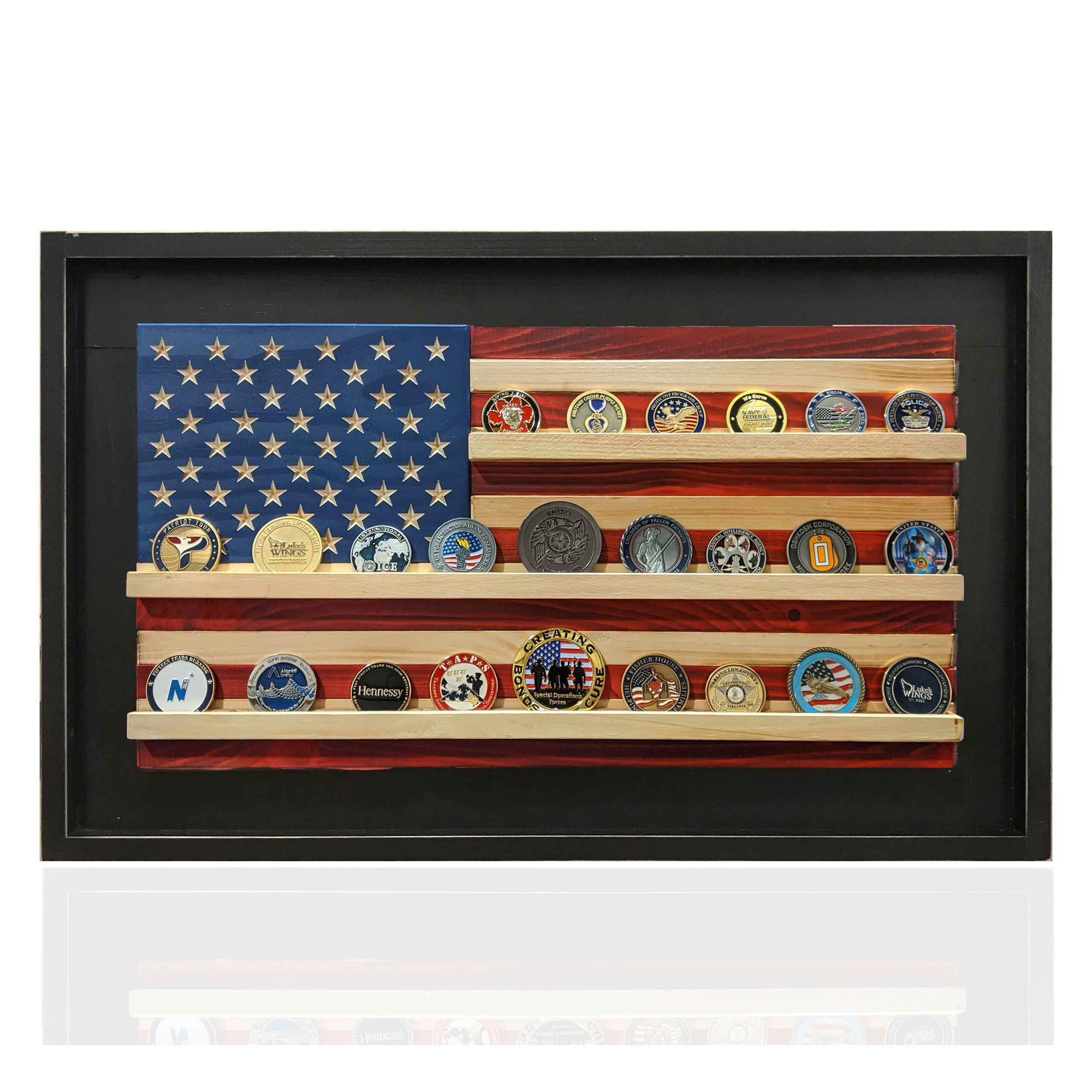 Flags of Valor - Challenge Coin Holder Flag